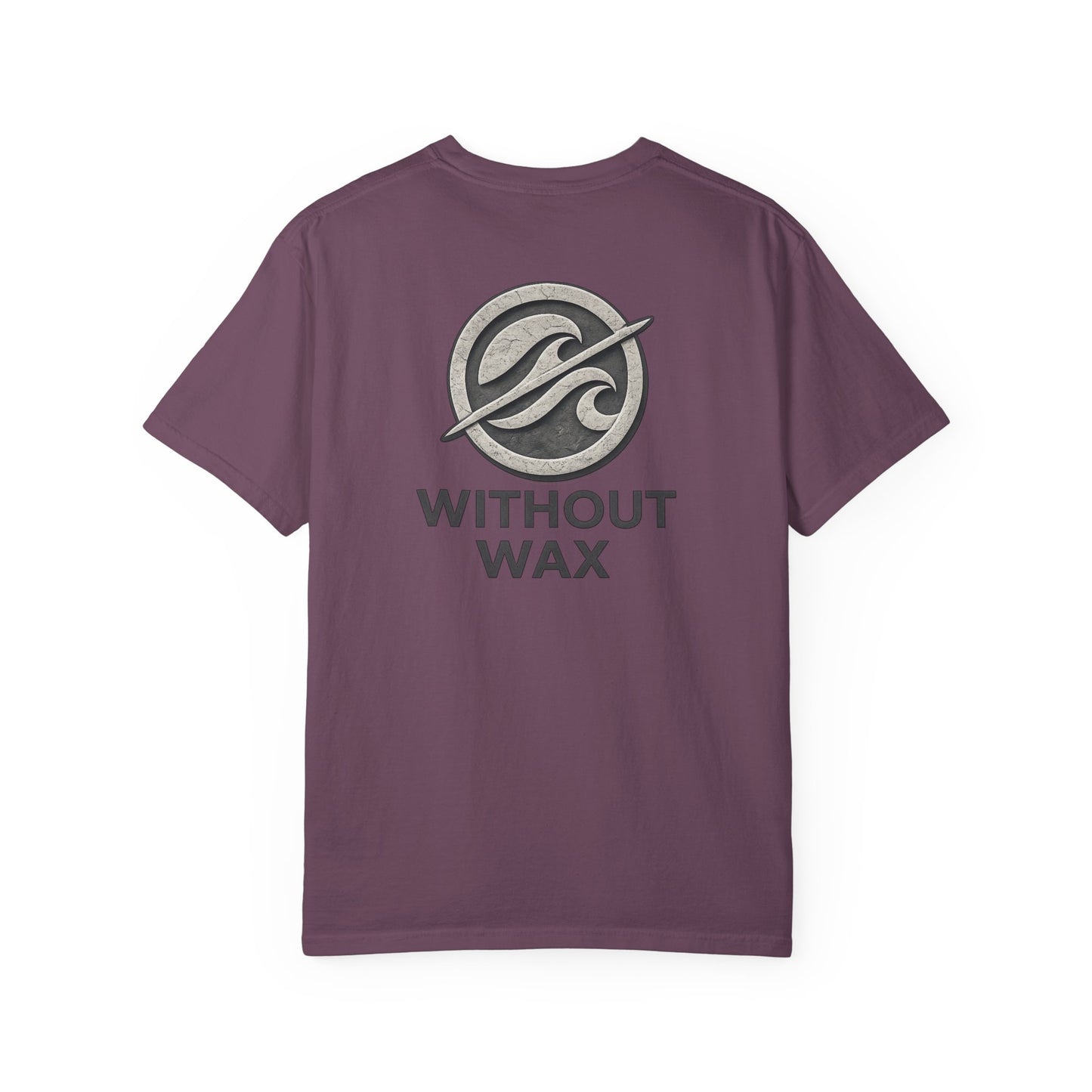 Without Wax Surf Logo T-Shirt – Coastal Wave Badge Graphic Tee | Vintage Streetwear Shirt