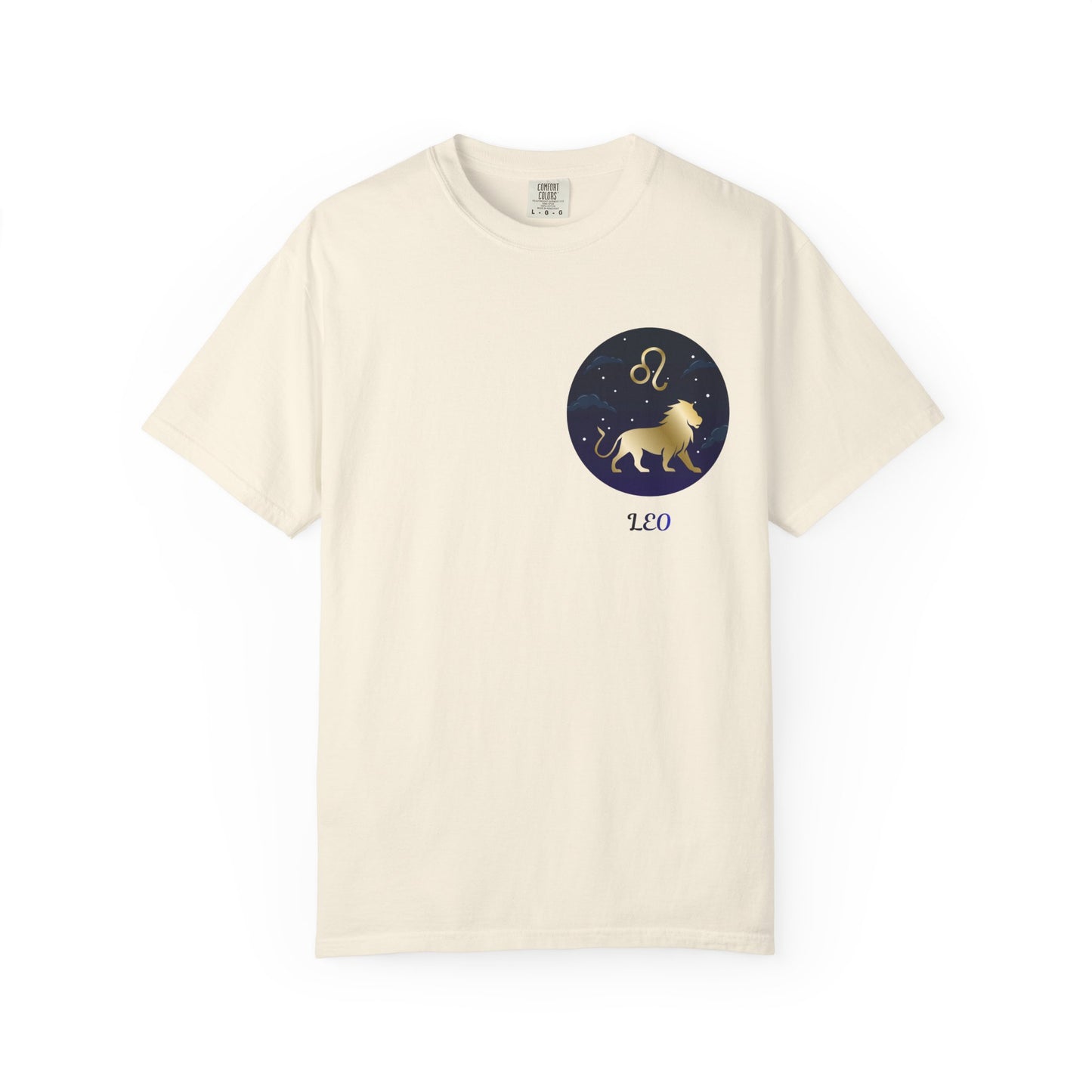 Leo Zodiac T-Shirt – Gold Lion Constellation Graphic Tee | Celestial Astrology Shirt