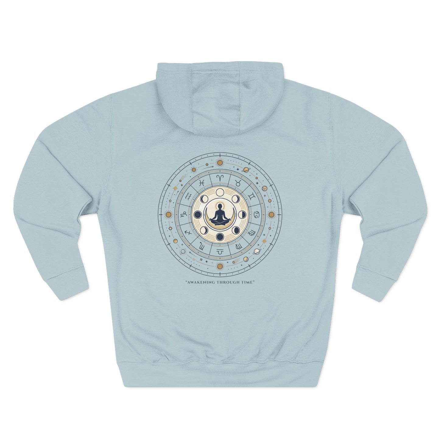 Zodiac Meditation Hoodie – Celestial Birth Chart Mandala Hoodie | Spiritual Astrology Sweatshirt, Unisex Hoodie