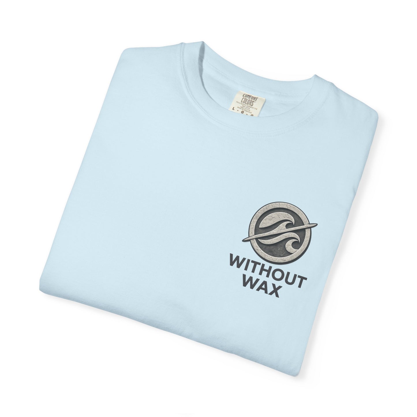 Without Wax Surf Logo T-Shirt – Coastal Wave Badge Graphic Tee | Vintage Streetwear Shirt