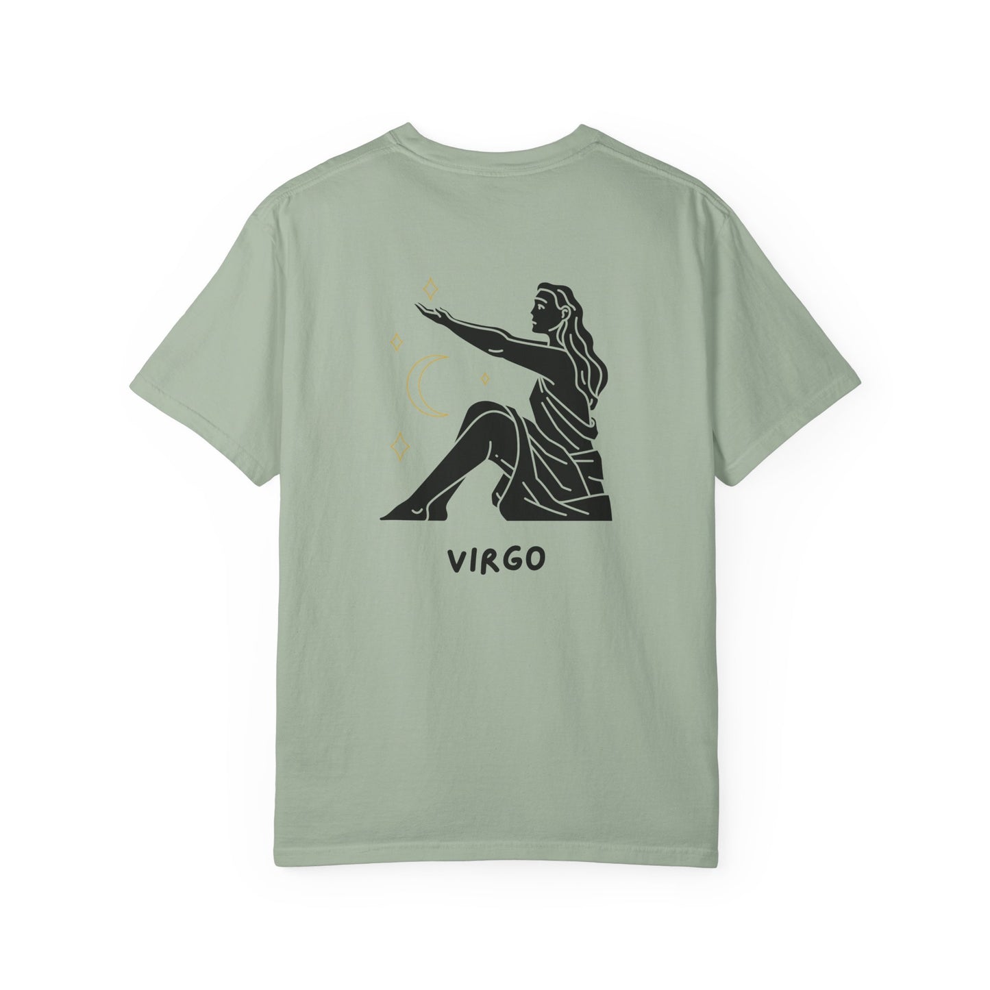 Virgo Zodiac T-Shirt – Minimalist Astrology Tee | Celestial Star Sign Graphic Shirt
