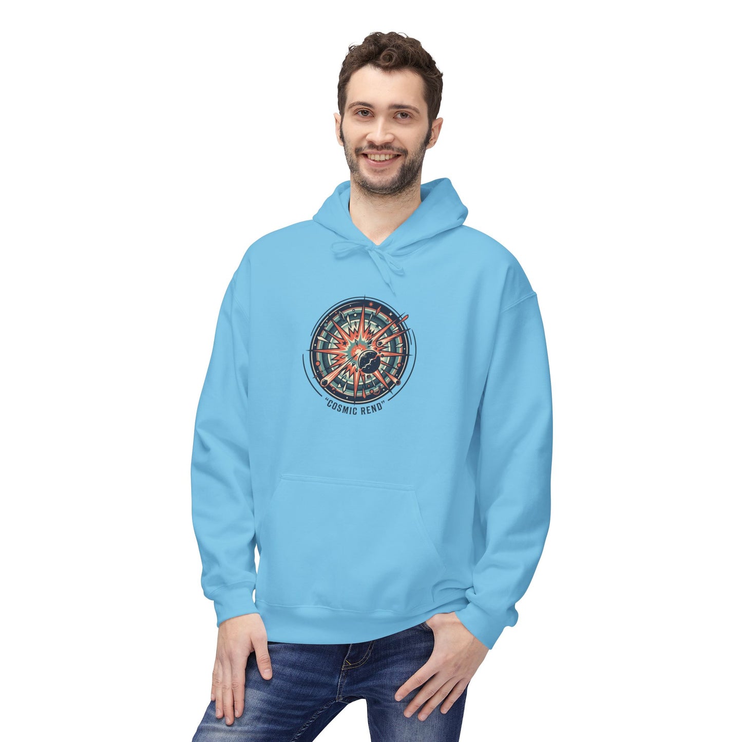 Cosmic Compass Hoodie – Retro Space Navigation Graphic Hoodie | Celestial Streetwear, Vintage Space Aesthetic, Unisex Hoodie
