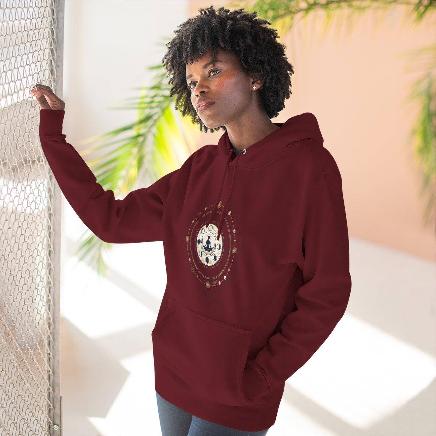Zodiac Meditation Hoodie – Celestial Birth Chart Mandala Hoodie | Spiritual Astrology Sweatshirt, Unisex Hoodie