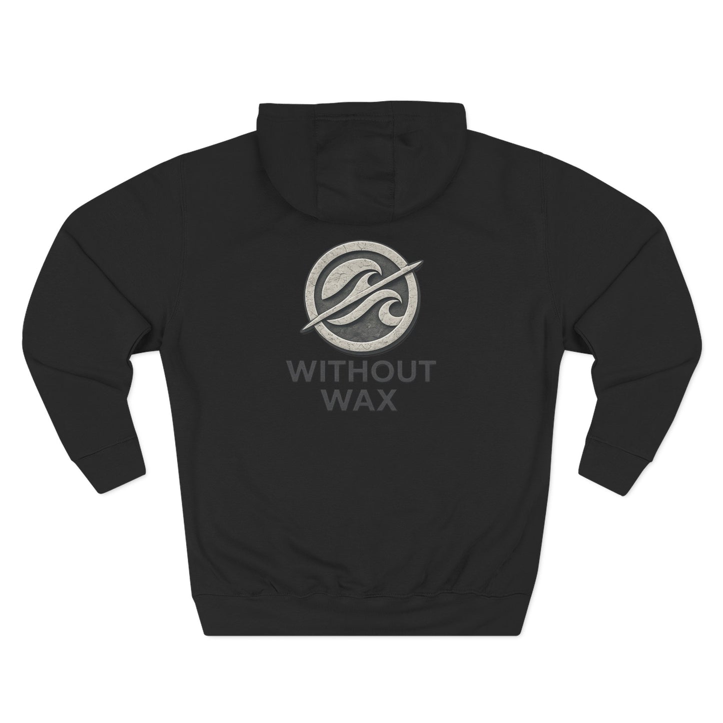 Without Wax Hoodie – Surf-Inspired Wave Logo Pullover | Vintage Coastal Streetwear Hoodie