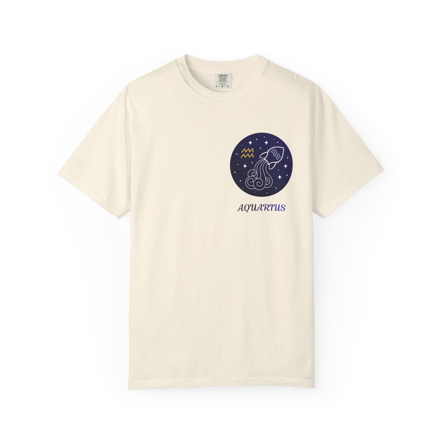 Aquarius Zodiac T-Shirt – Minimal Constellation Astrology Tee | Celestial Water Bearer Shirt