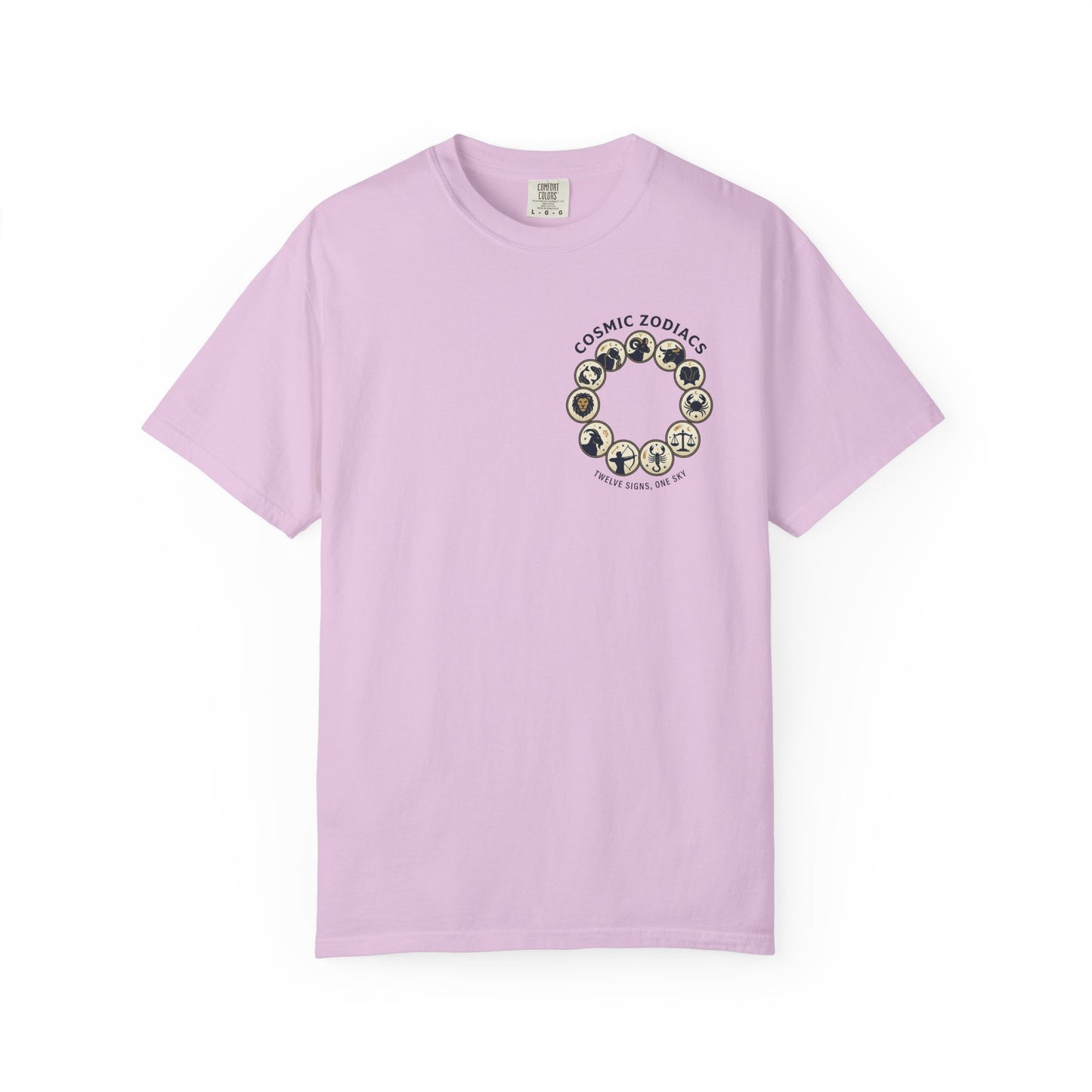 Zodiac Circle T-Shirt – Cosmic Zodiac Astrology Graphic Tee | Celestial Star Sign Shirt, Unisex Tee