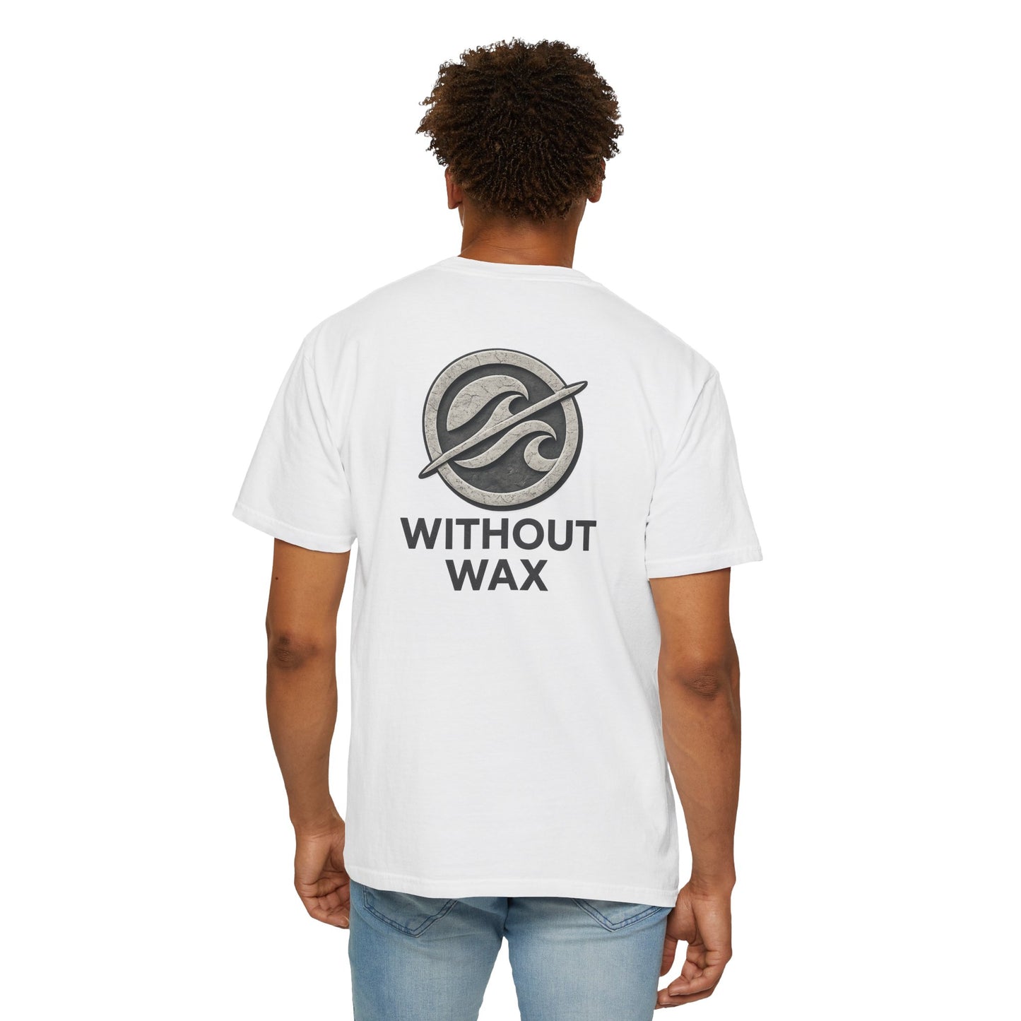 Without Wax Surf Logo T-Shirt – Coastal Wave Badge Graphic Tee | Vintage Streetwear Shirt