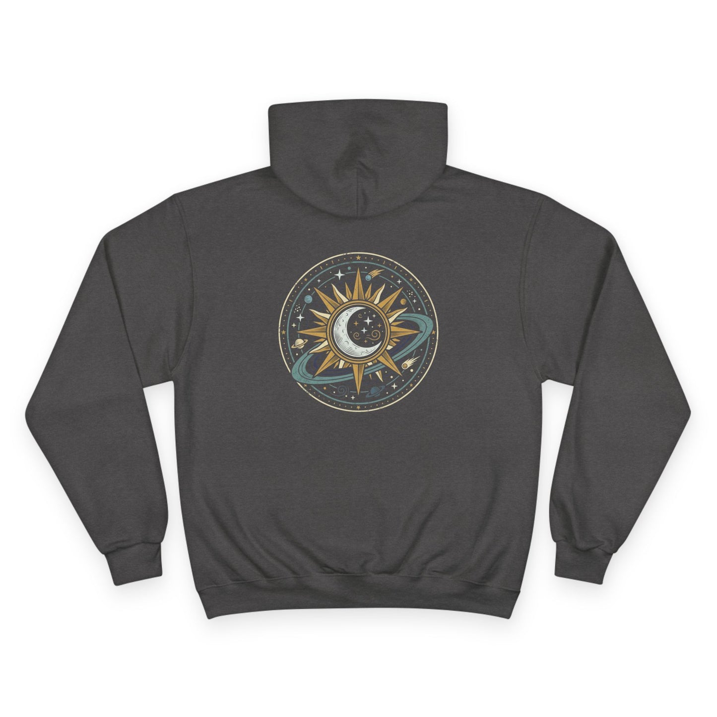 Sun & Moon Hoodie – Celestial Balance Graphic Hoodie | Spiritual Cosmic Aesthetic, Minimal Astrology Hoodie, Unisex Hoodie