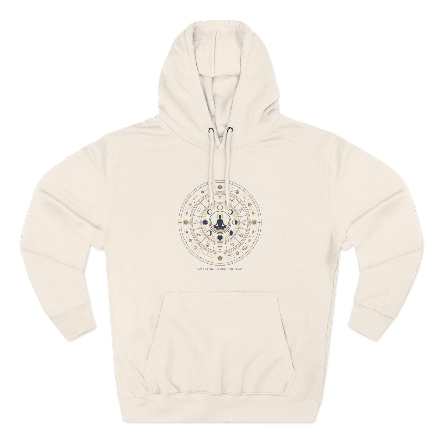 Zodiac Meditation Hoodie – Celestial Birth Chart Mandala Hoodie | Spiritual Astrology Sweatshirt, Unisex Hoodie