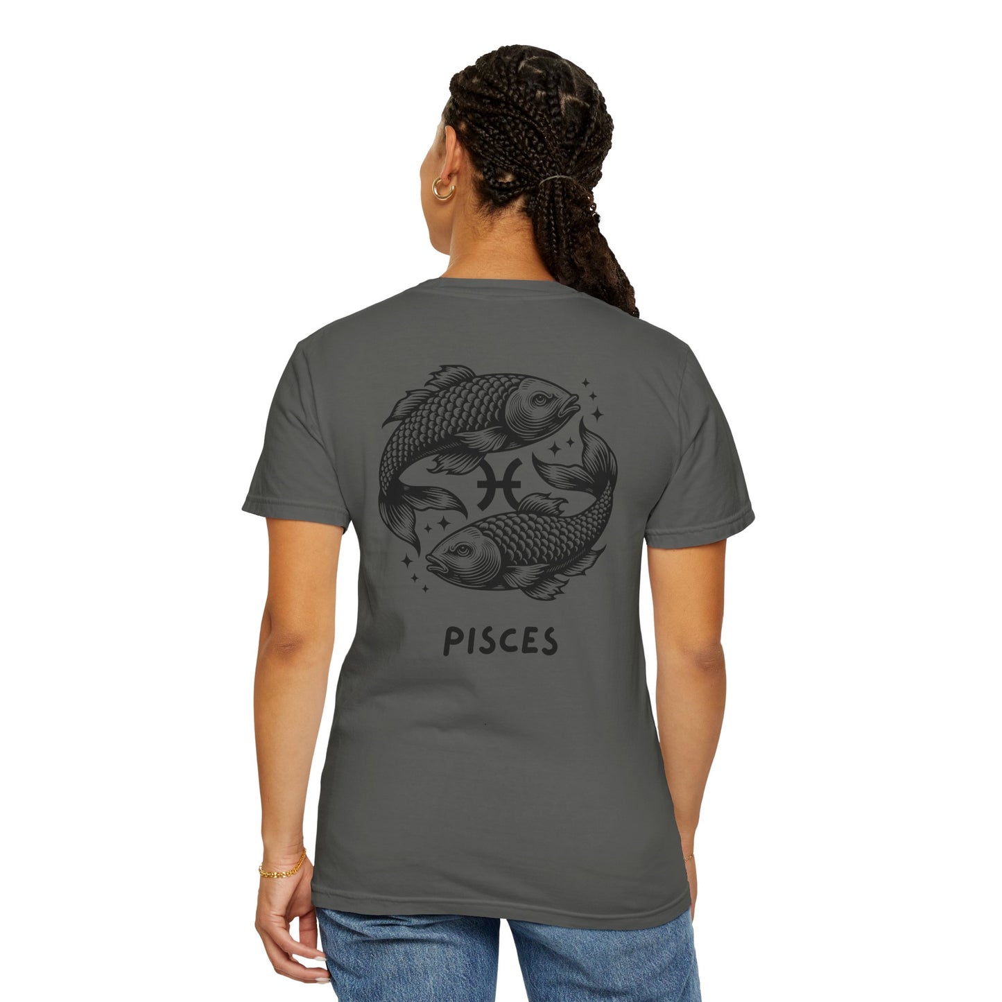 Pisces Zodiac T-Shirt – Pisces Fish Astrology Graphic Tee | Celestial Star Sign Shirt