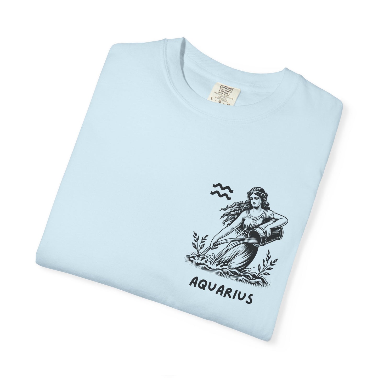 Aquarius Zodiac T-Shirt – Vintage Water Bearer Astrology Tee | Celestial Star Sign Shirt