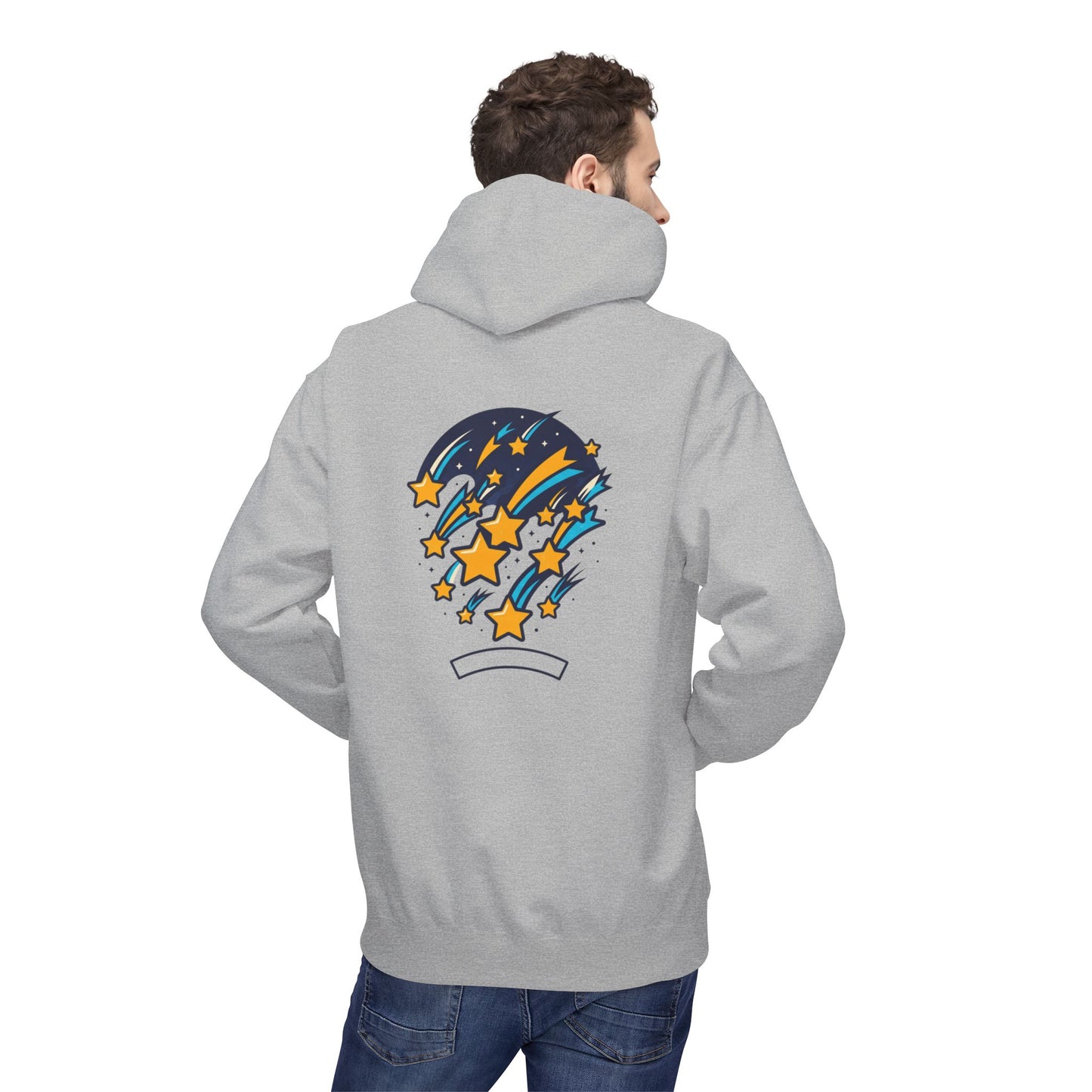Starfall Hoodie – Shooting Stars Graphic Hoodie | Celestial Aesthetic, Cosmic Streetwear, Unisex Pullover