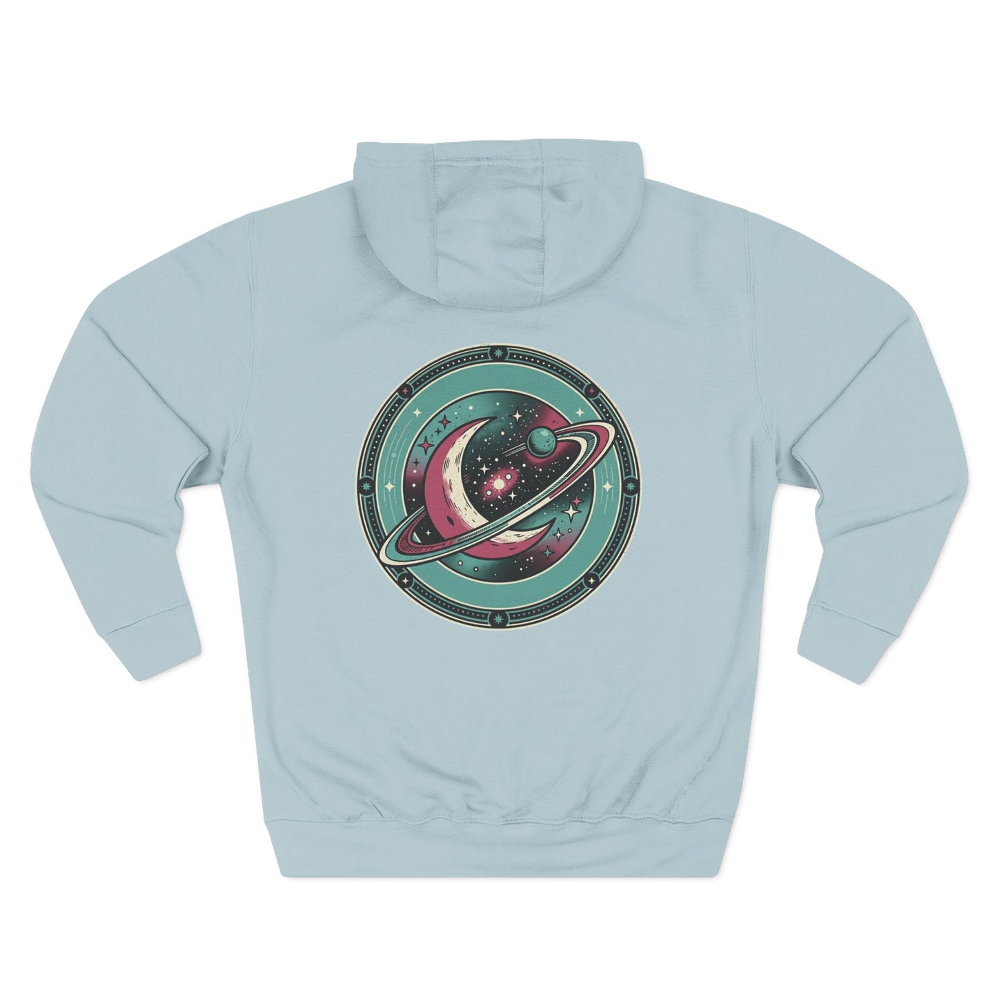 Saturn Planet Hoodie – Retro Space Ring Graphic Hoodie | Minimal Cosmic Aesthetic, Astronomy Hoodie, Unisex Hoodie