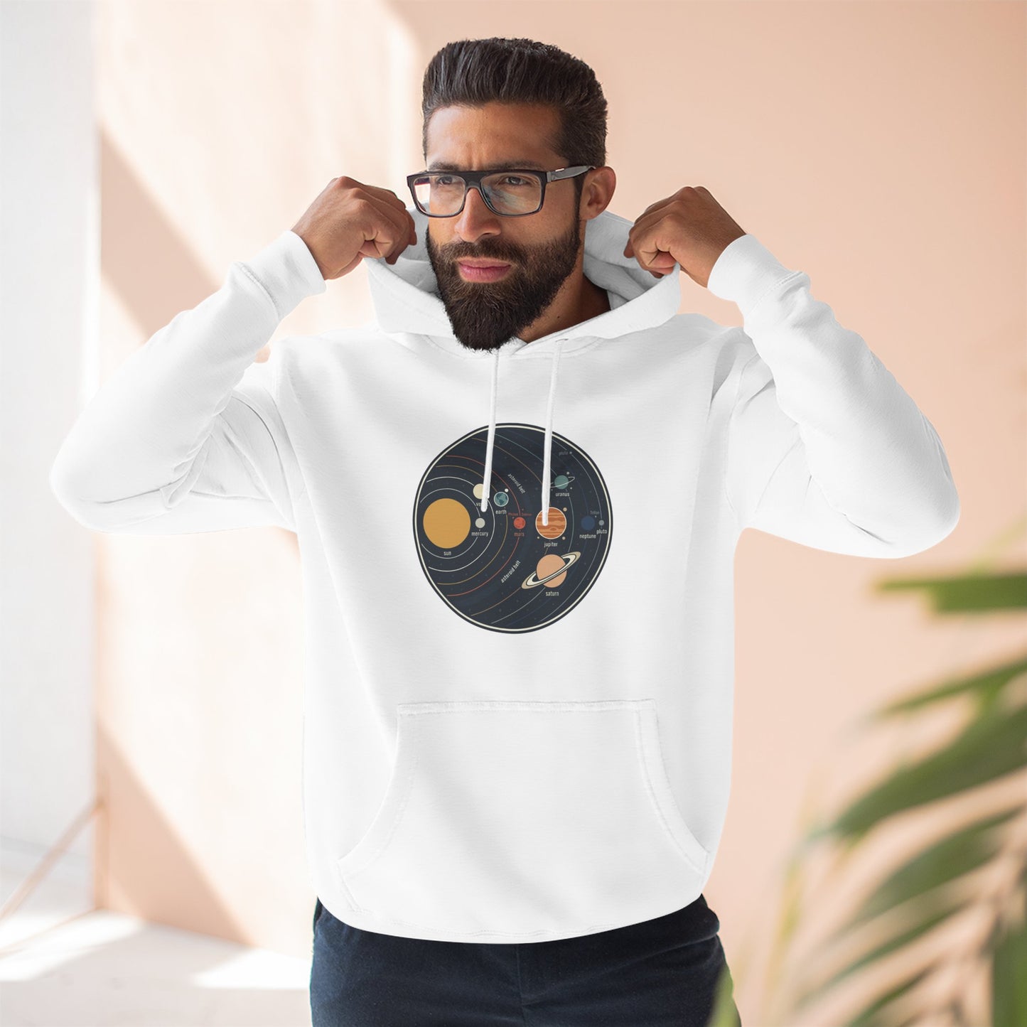 Solar System Hoodie – Retro Planet Graphic Hoodie | Space Aesthetic, Astronomy Hoodie, Celestial Unisex Hoodie