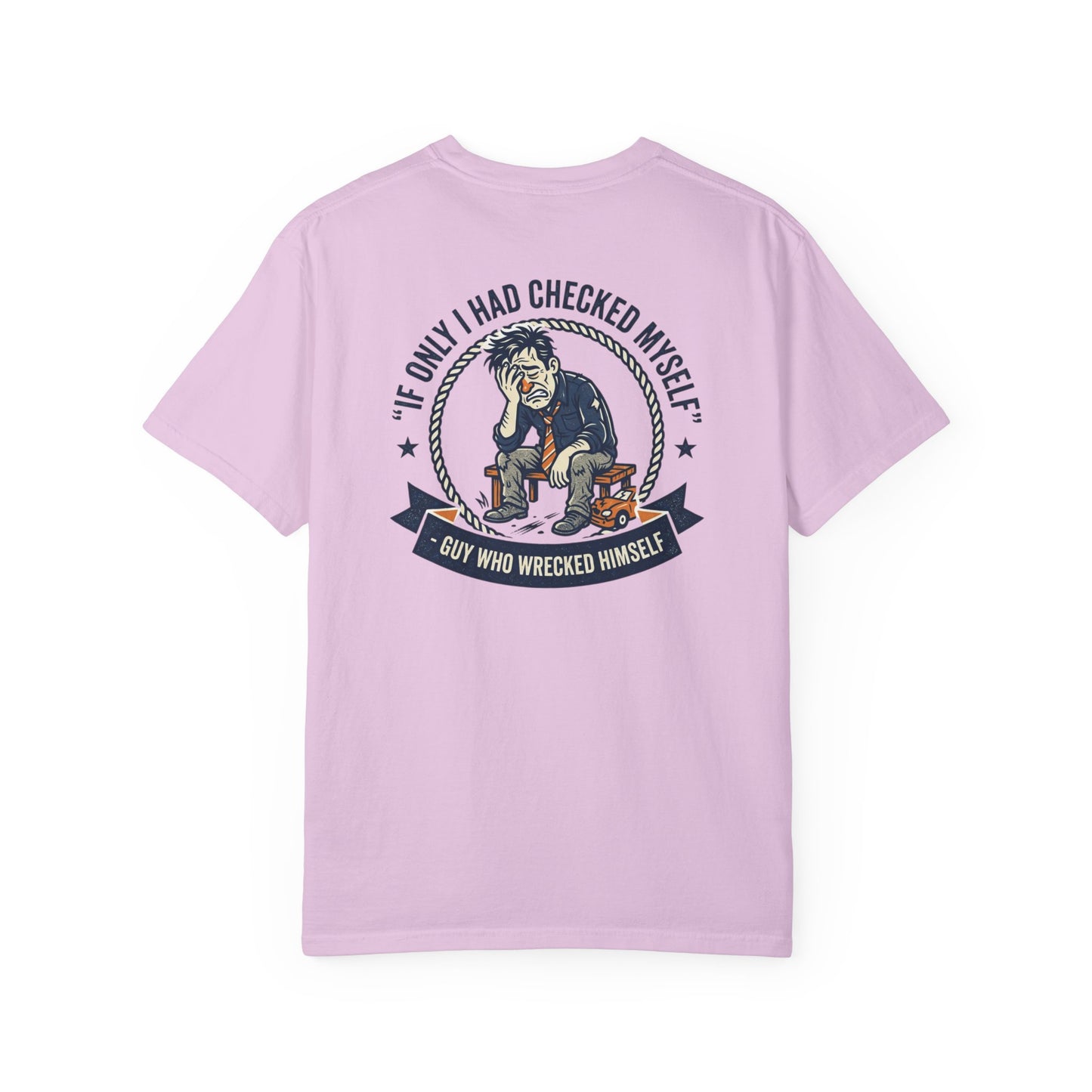 Funny Self Reflection T-Shirt – “If Only I Had Checked Myself” Vintage Humor Tee | Sarcastic Graphic Shirt