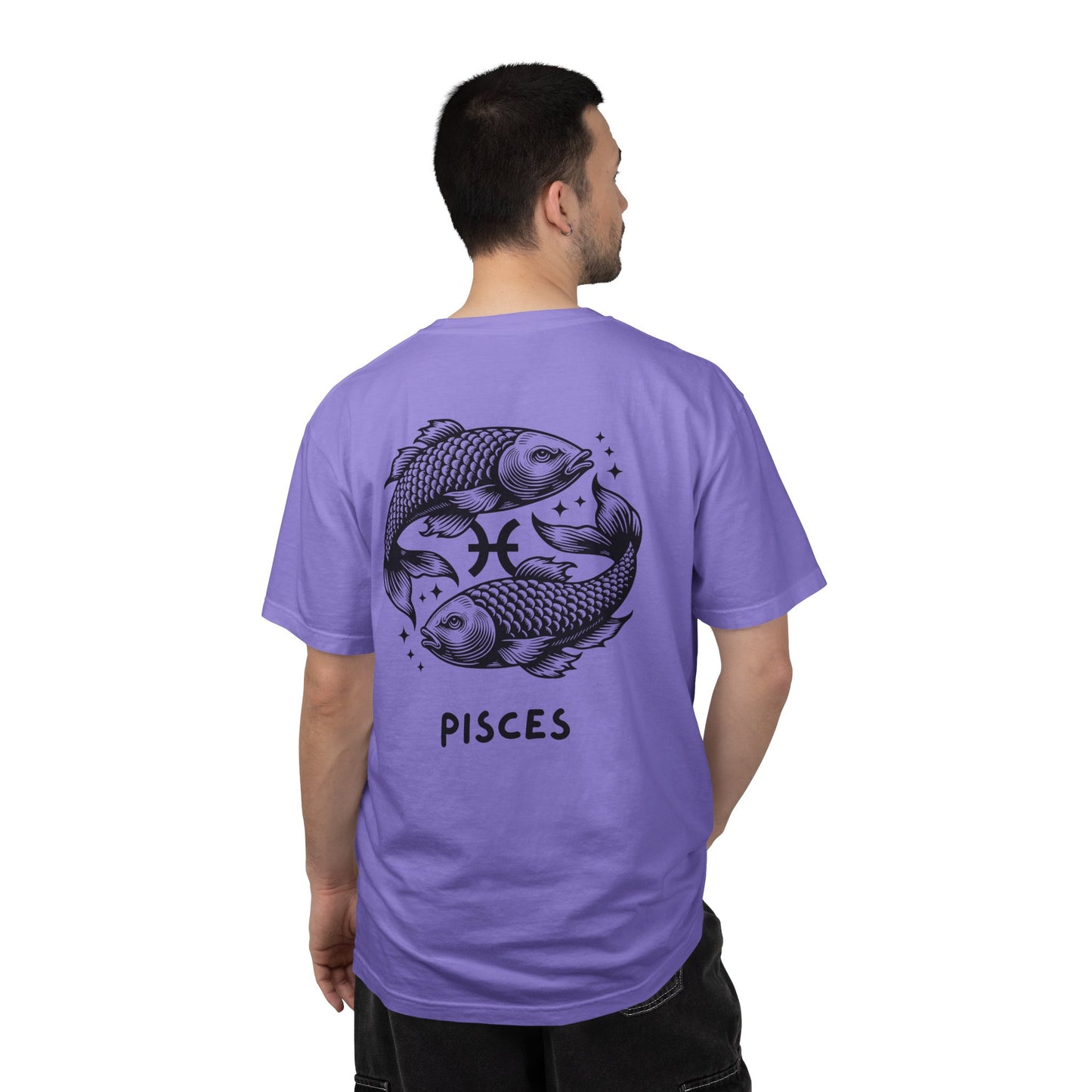 Pisces Zodiac T-Shirt – Pisces Fish Astrology Graphic Tee | Celestial Star Sign Shirt