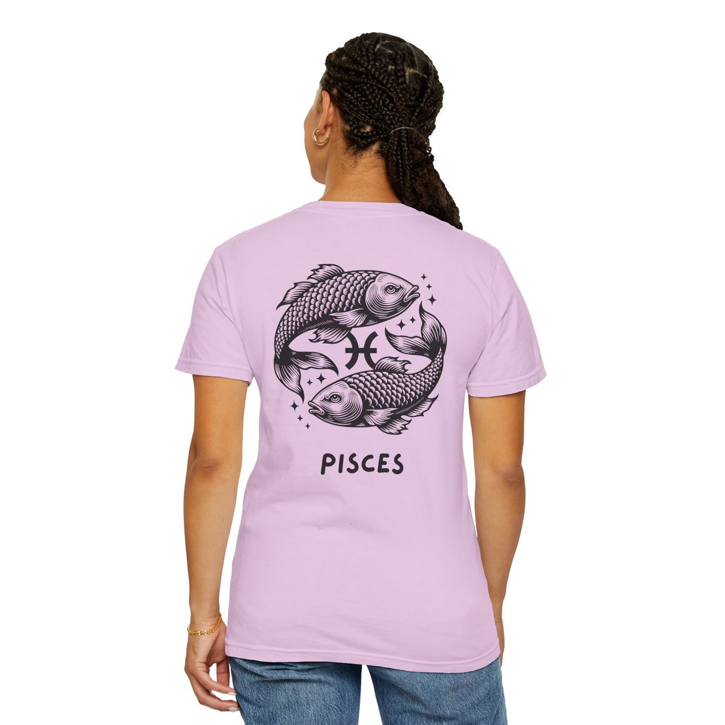 Pisces Zodiac T-Shirt – Pisces Fish Astrology Graphic Tee | Celestial Star Sign Shirt