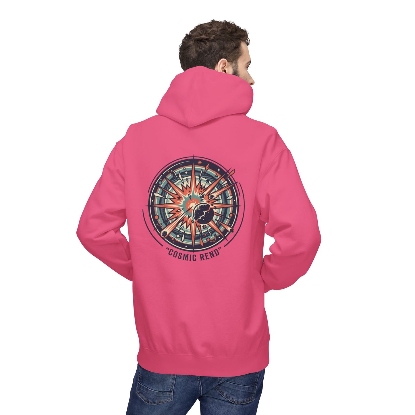 Cosmic Compass Hoodie – Retro Space Navigation Graphic Hoodie | Celestial Streetwear, Vintage Space Aesthetic, Unisex Hoodie
