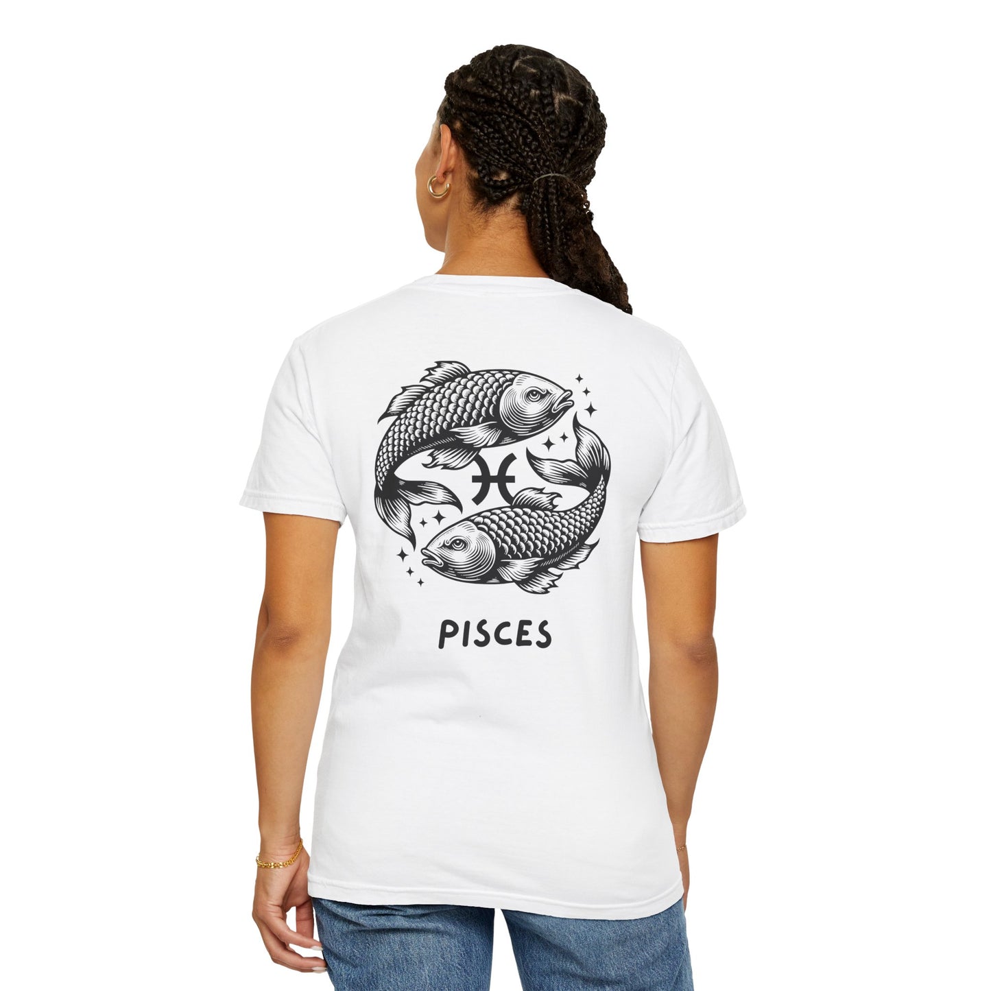 Pisces Zodiac T-Shirt – Pisces Fish Astrology Graphic Tee | Celestial Star Sign Shirt