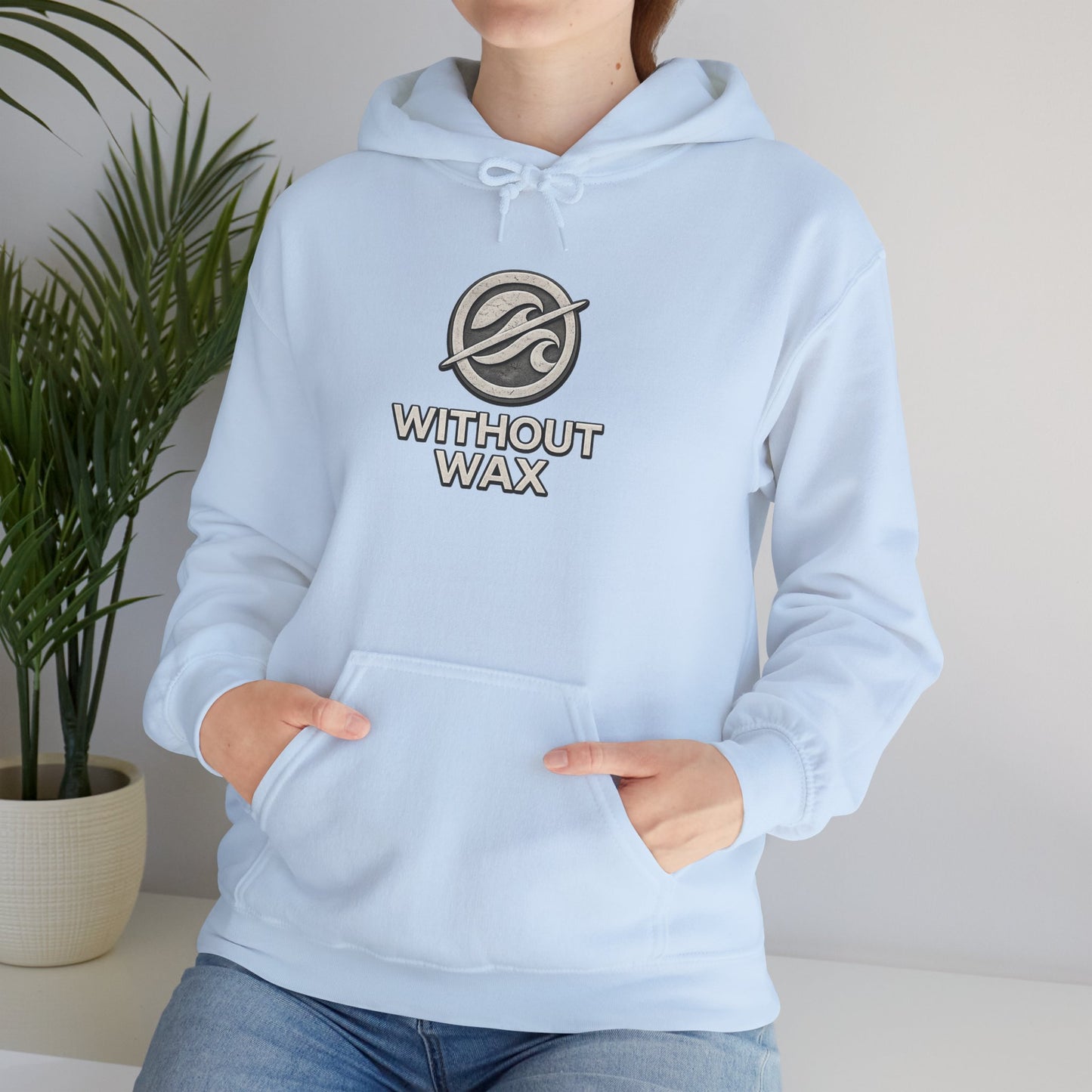Without Wax Hoodie – “Bring People Up” Motivational Graphic Sweatshirt | Minimal Inspirational Streetwear