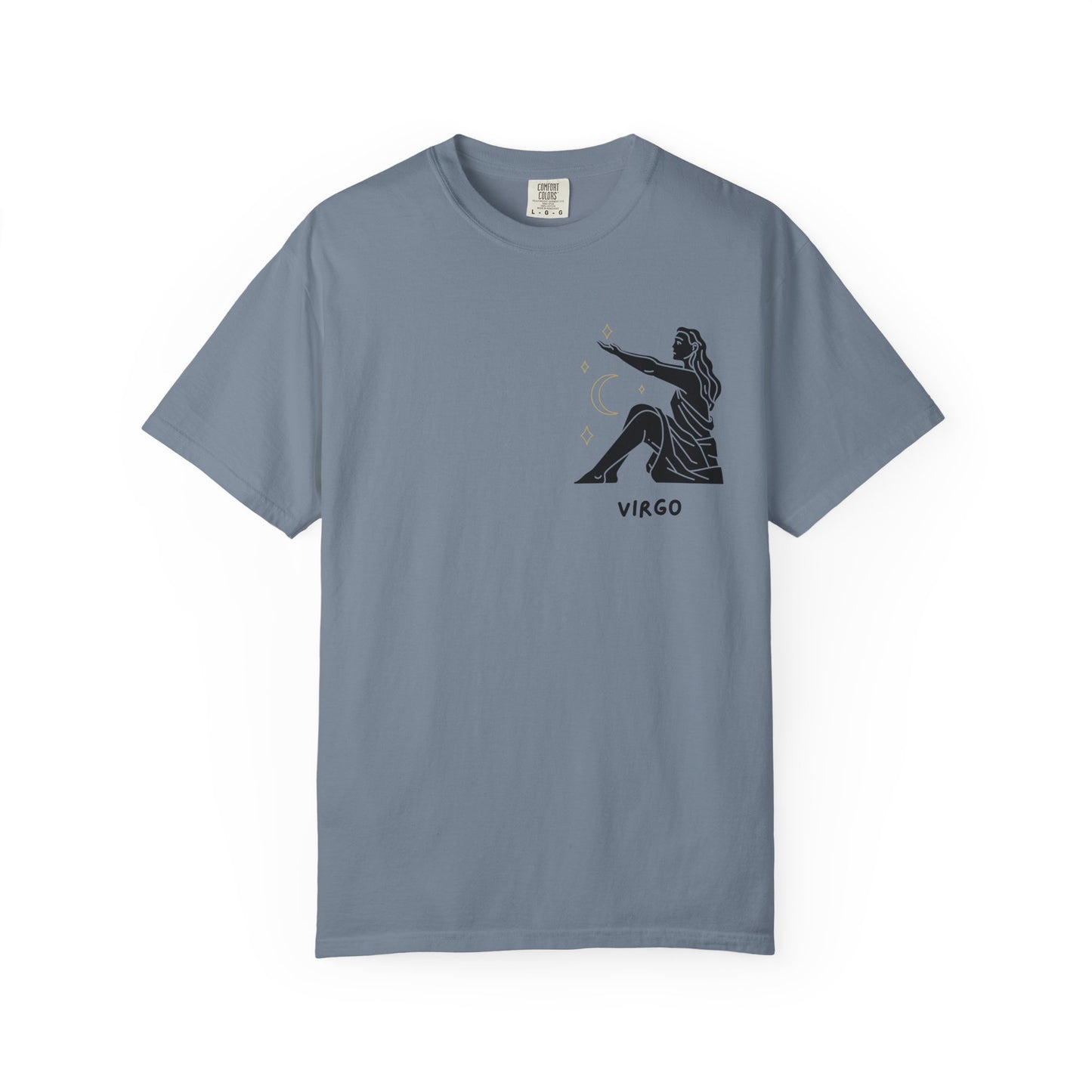 Virgo Zodiac T-Shirt – Minimalist Astrology Tee | Celestial Star Sign Graphic Shirt