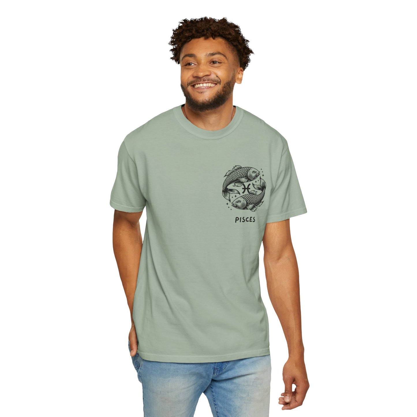 Pisces Zodiac T-Shirt – Pisces Fish Astrology Graphic Tee | Celestial Star Sign Shirt