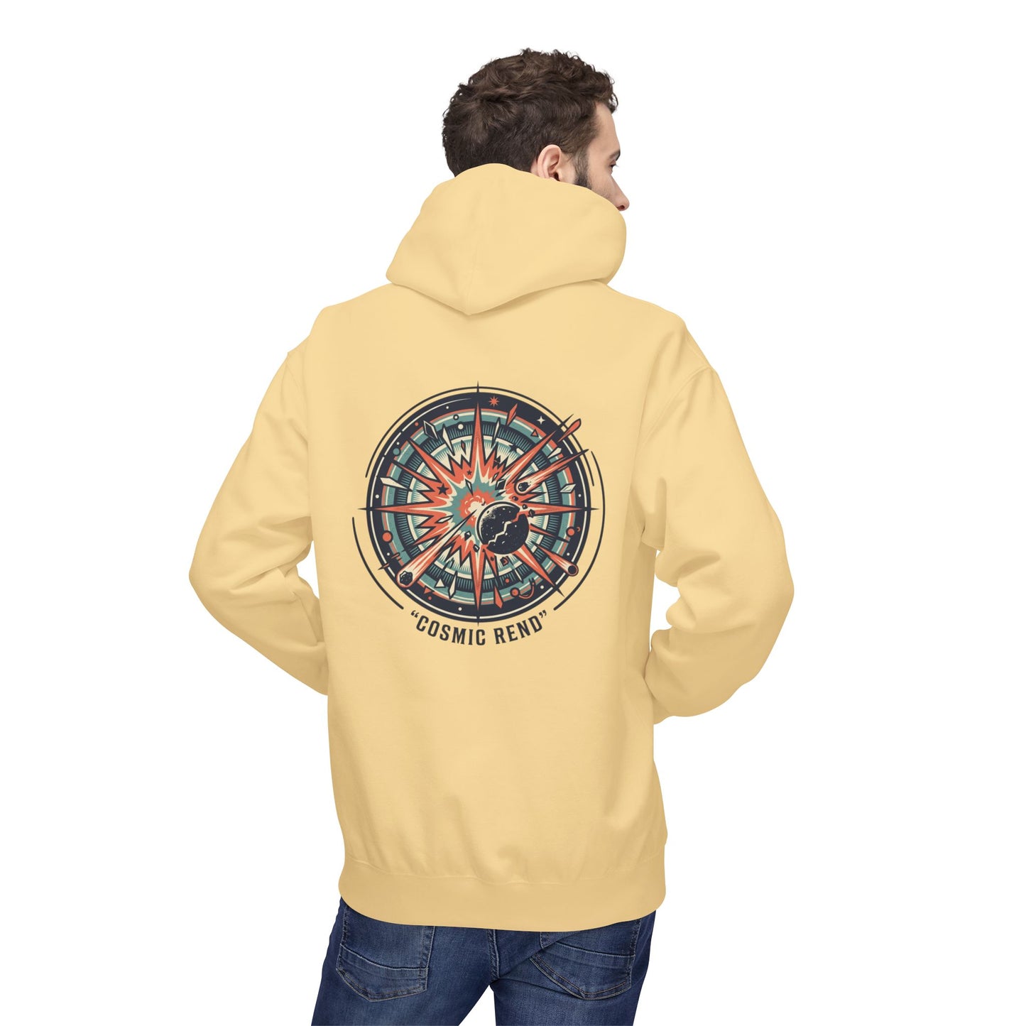 Cosmic Compass Hoodie – Retro Space Navigation Graphic Hoodie | Celestial Streetwear, Vintage Space Aesthetic, Unisex Hoodie