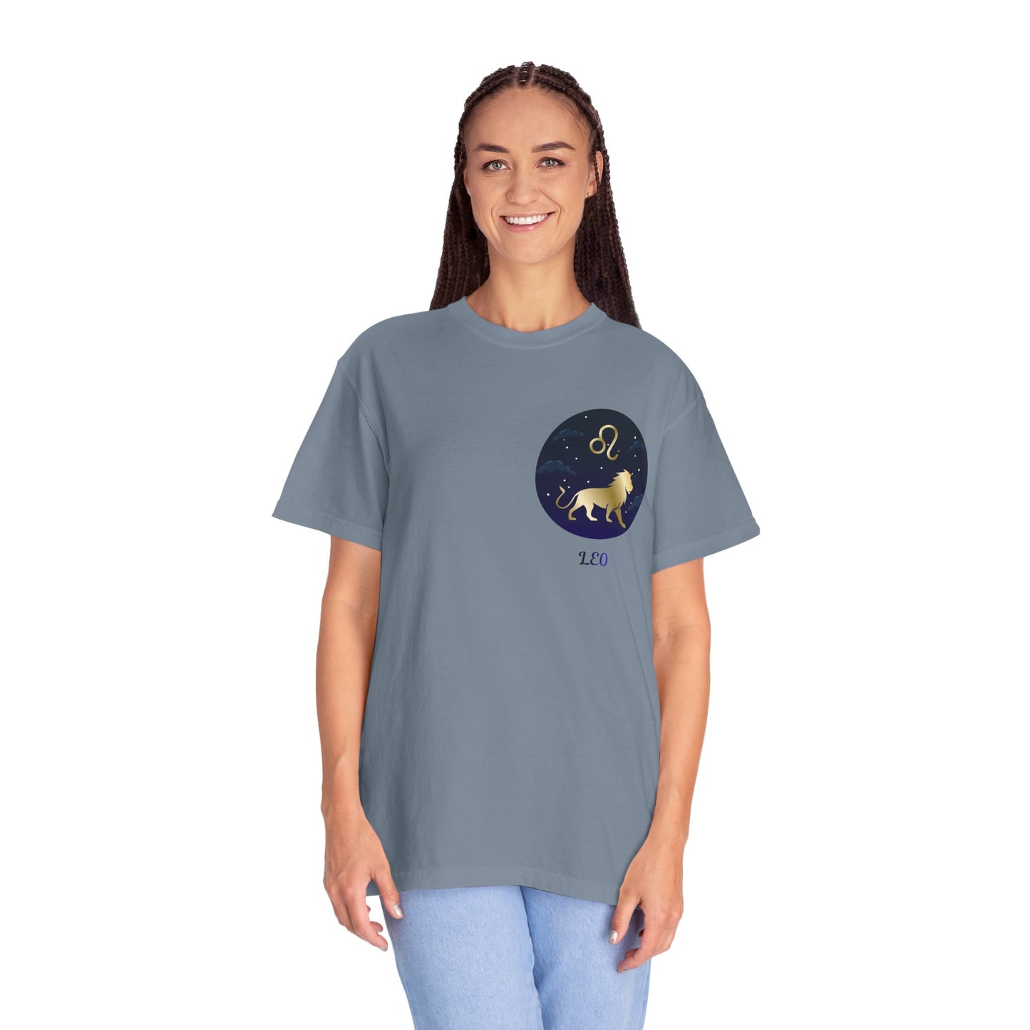 Leo Zodiac T-Shirt – Gold Lion Constellation Graphic Tee | Celestial Astrology Shirt