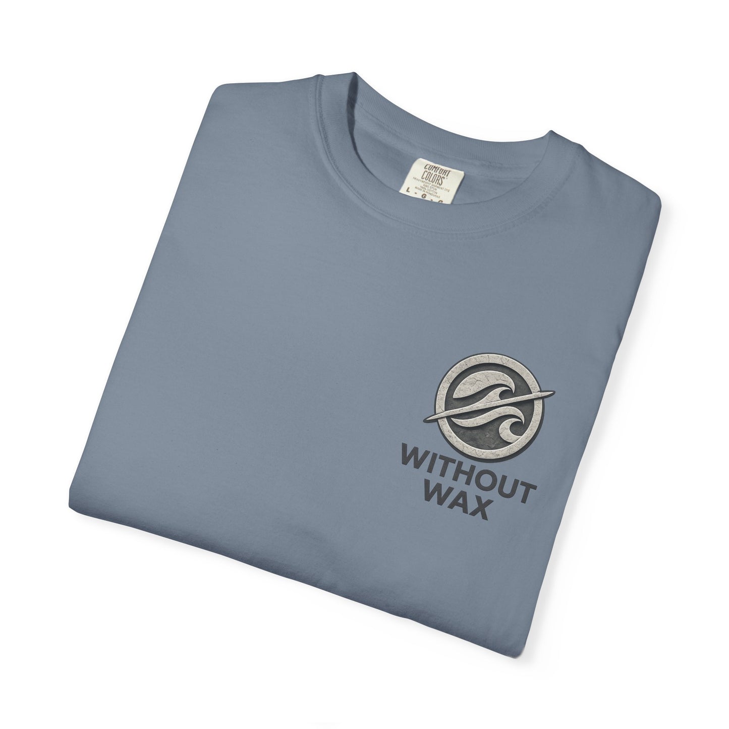 Without Wax Surf Logo T-Shirt – Coastal Wave Badge Graphic Tee | Vintage Streetwear Shirt