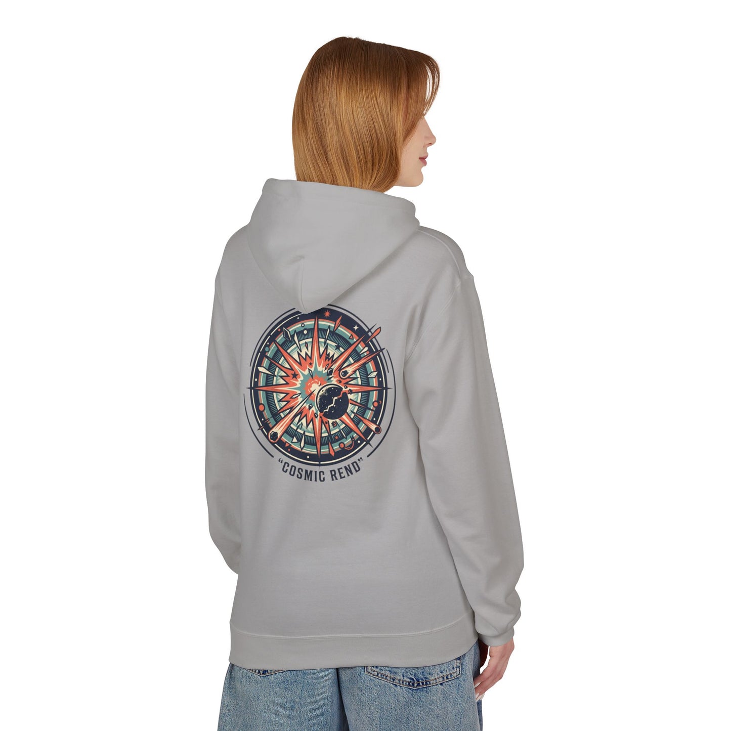Cosmic Compass Hoodie – Retro Space Navigation Graphic Hoodie | Celestial Streetwear, Vintage Space Aesthetic, Unisex Hoodie