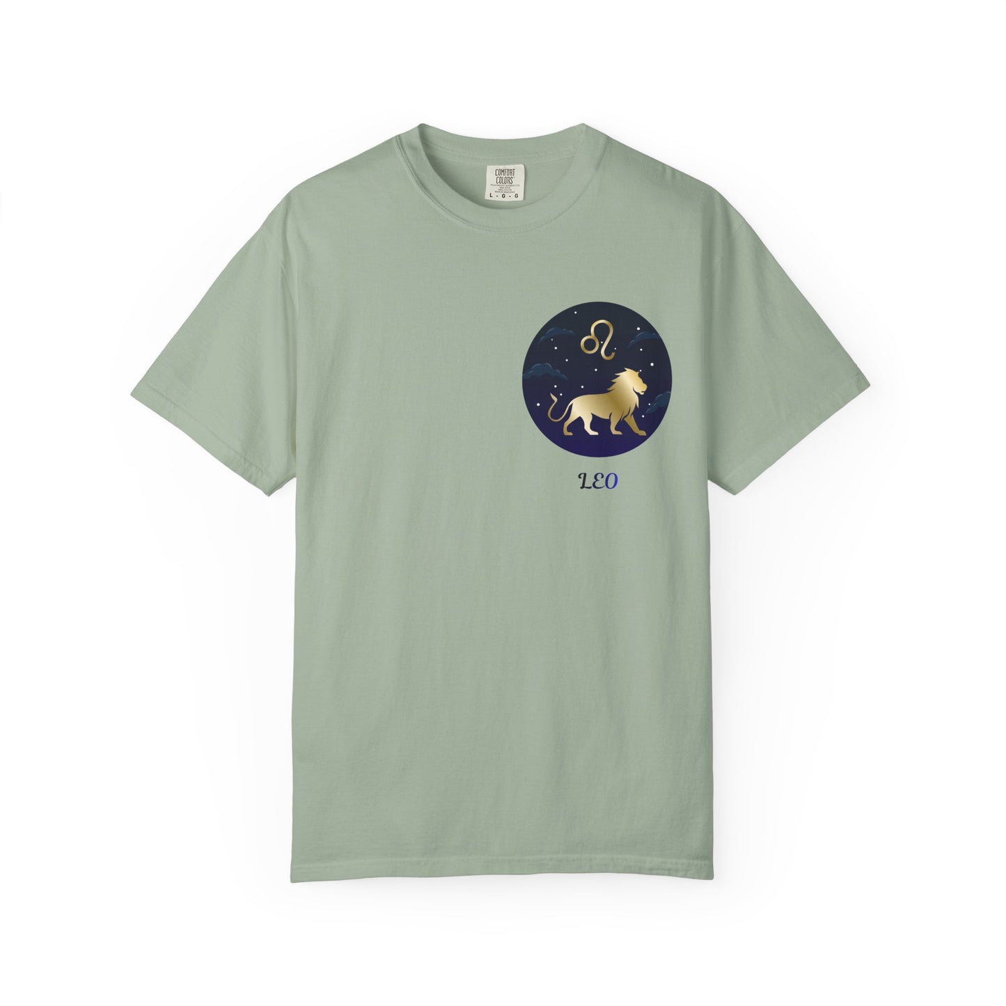 Leo Zodiac T-Shirt – Gold Lion Constellation Graphic Tee | Celestial Astrology Shirt
