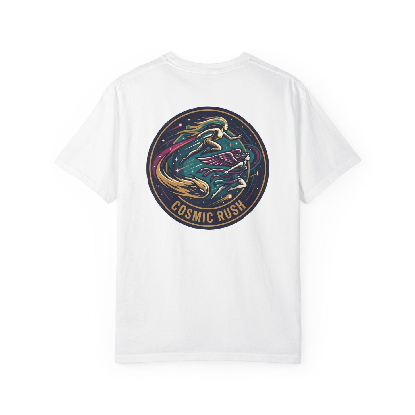 Cosmic Rush Skate T-Shirt – Retro Space Surf Graphic Tee | Vintage Cosmic Wave Shirt, Unisex Casual Tee