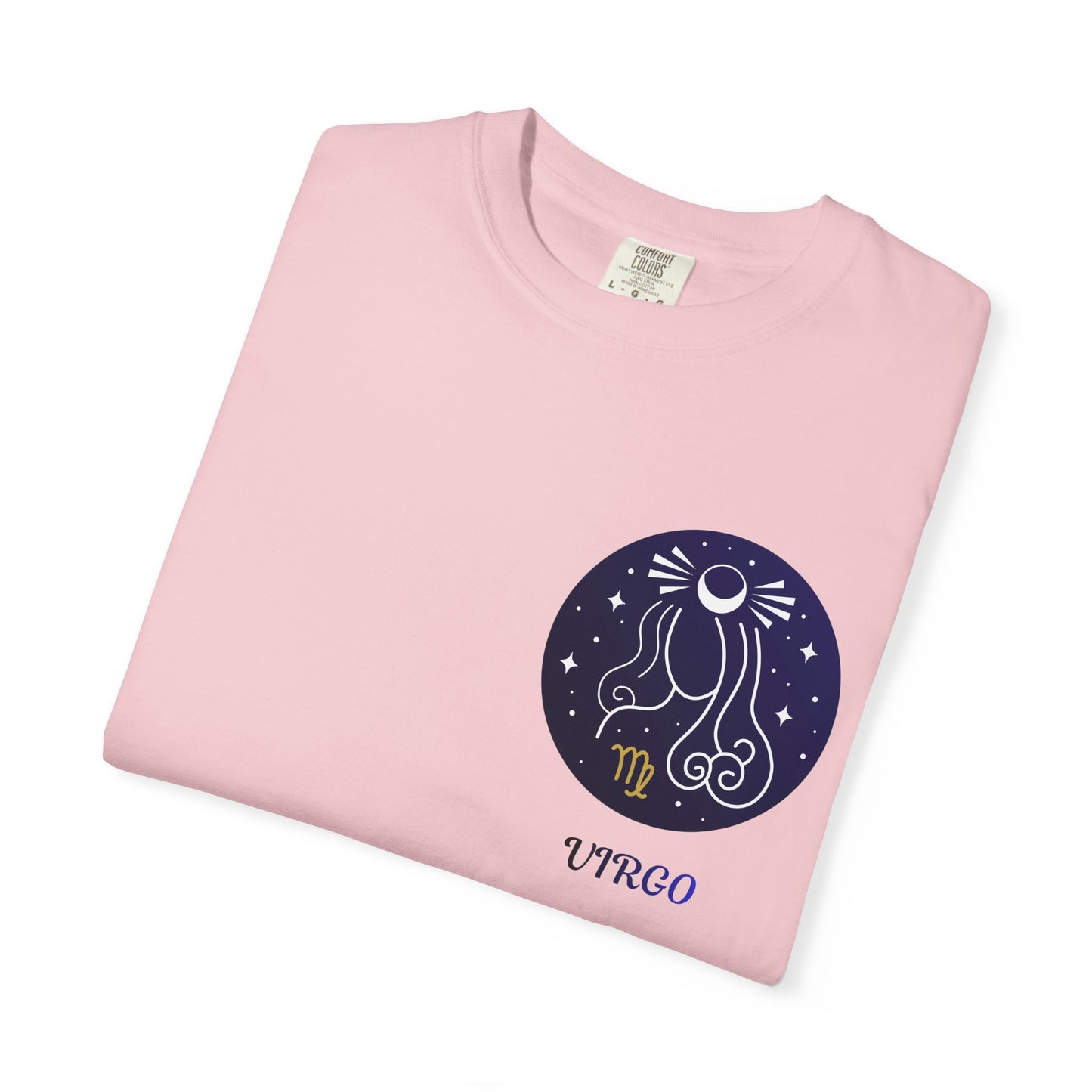 Virgo Zodiac T-Shirt – Celestial Virgo Moon Graphic Tee | Minimal Astrology Shirt