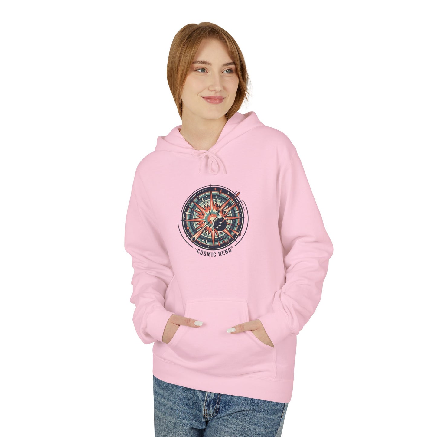 Cosmic Compass Hoodie – Retro Space Navigation Graphic Hoodie | Celestial Streetwear, Vintage Space Aesthetic, Unisex Hoodie