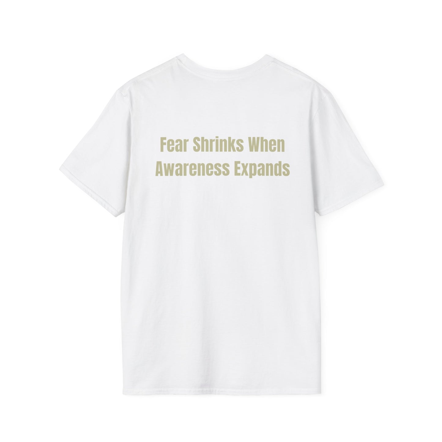 Perspective T-Shirt – “Fear Shrinks When Awareness Expands” Inspirational Tee | Mindfulness Shirt