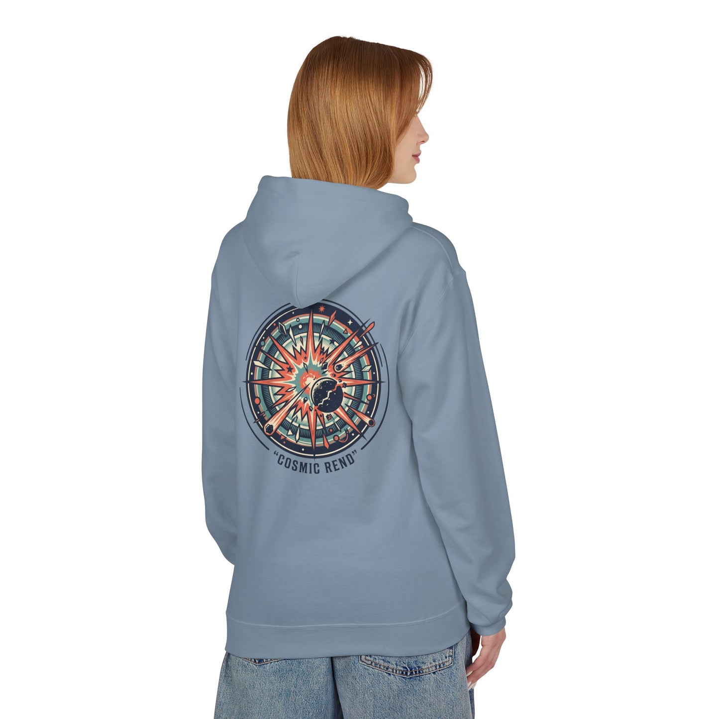 Cosmic Compass Hoodie – Retro Space Navigation Graphic Hoodie | Celestial Streetwear, Vintage Space Aesthetic, Unisex Hoodie