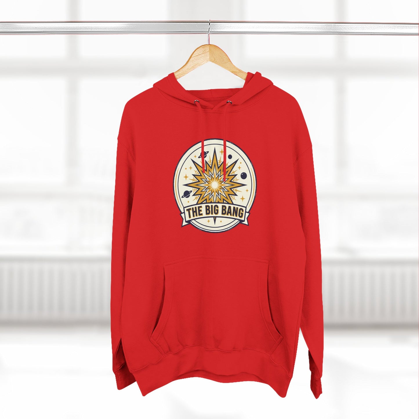 Big Bang Hoodie – Retro Starburst Universe Graphic Hoodie | Astronomy Science Hoodie, Cosmic Streetwear, Unisex Hoodie