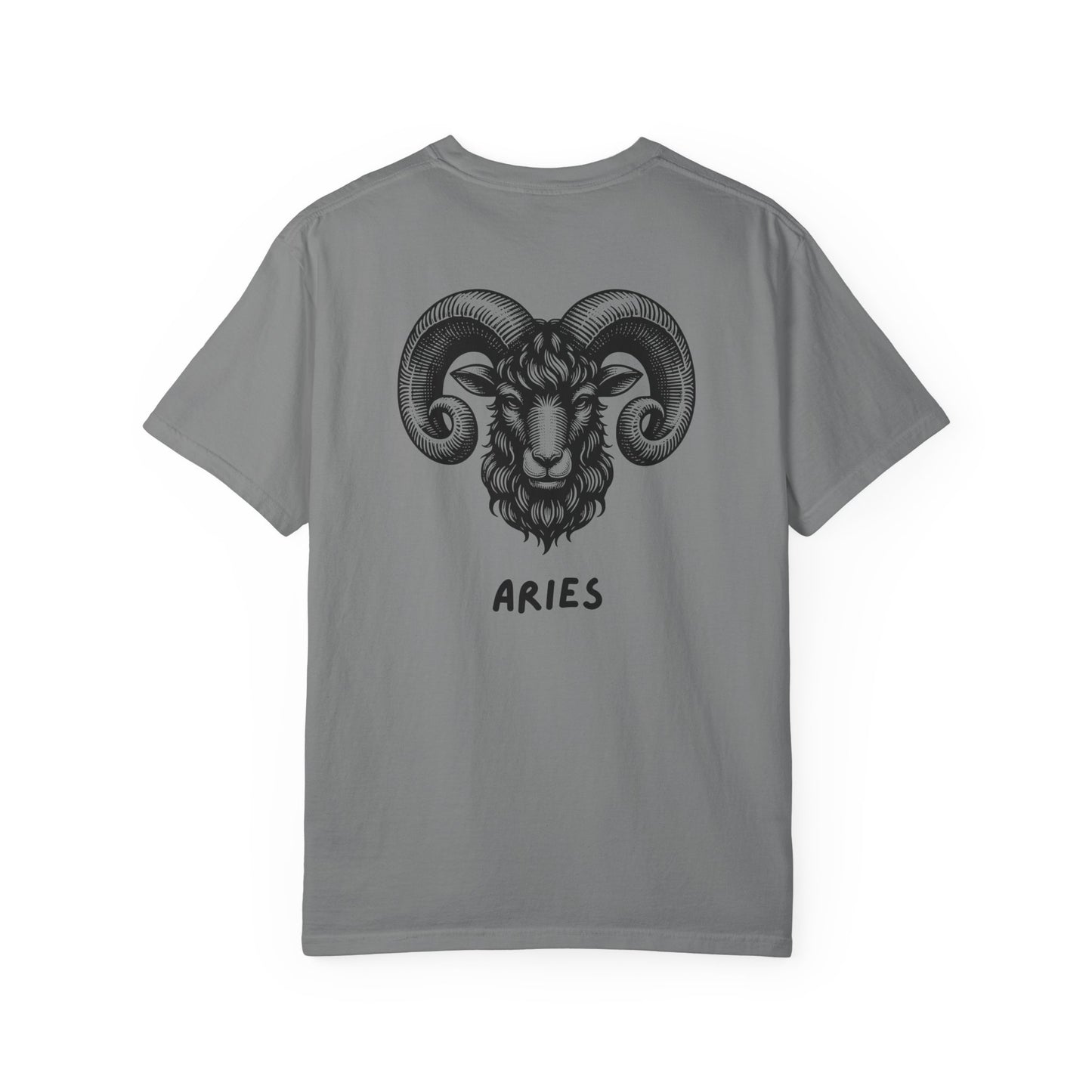 Aries Zodiac T-Shirt – Aries Ram Astrology Graphic Tee | Vintage Star Sign Shirt, Unisex Tee