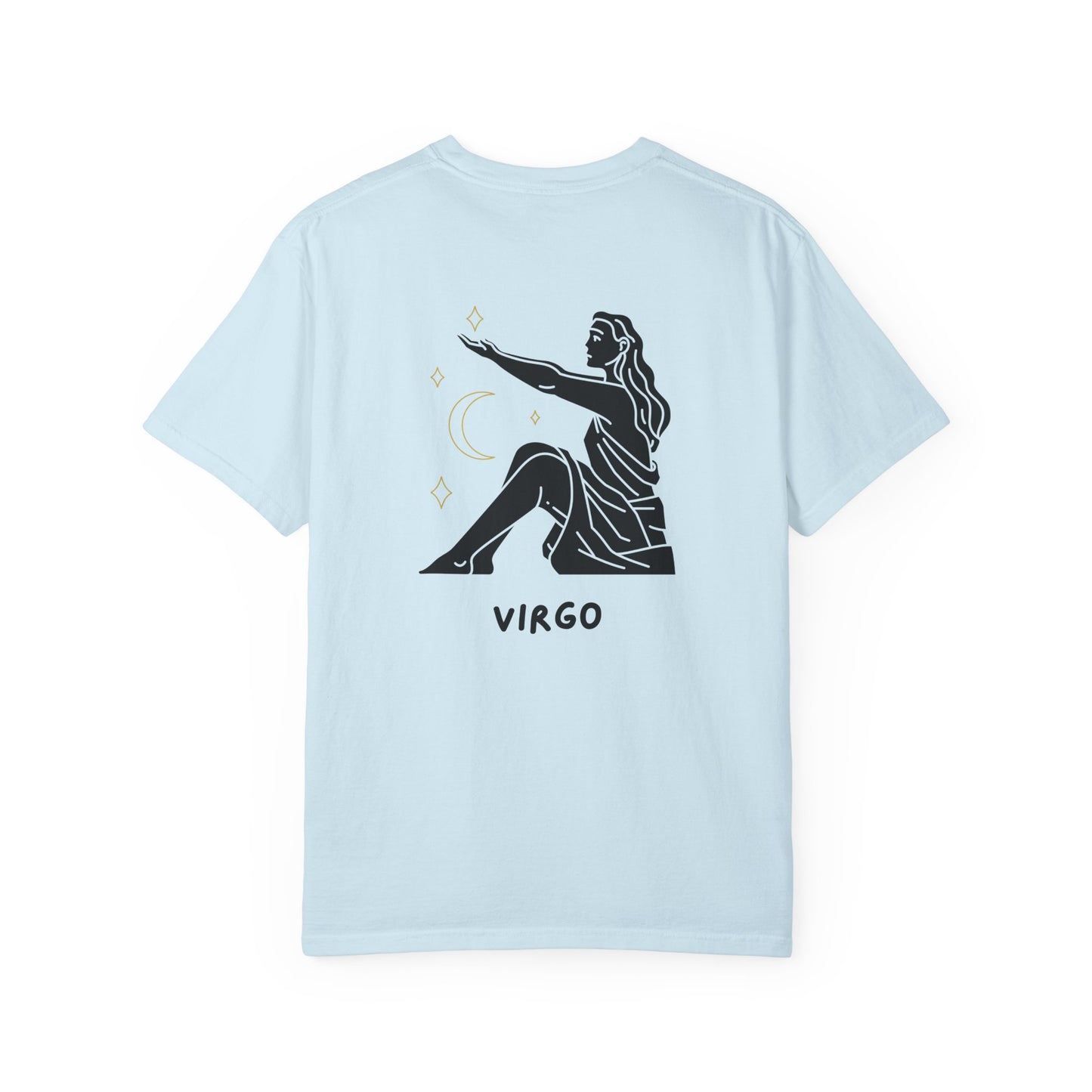 Virgo Zodiac T-Shirt – Minimalist Astrology Tee | Celestial Star Sign Graphic Shirt