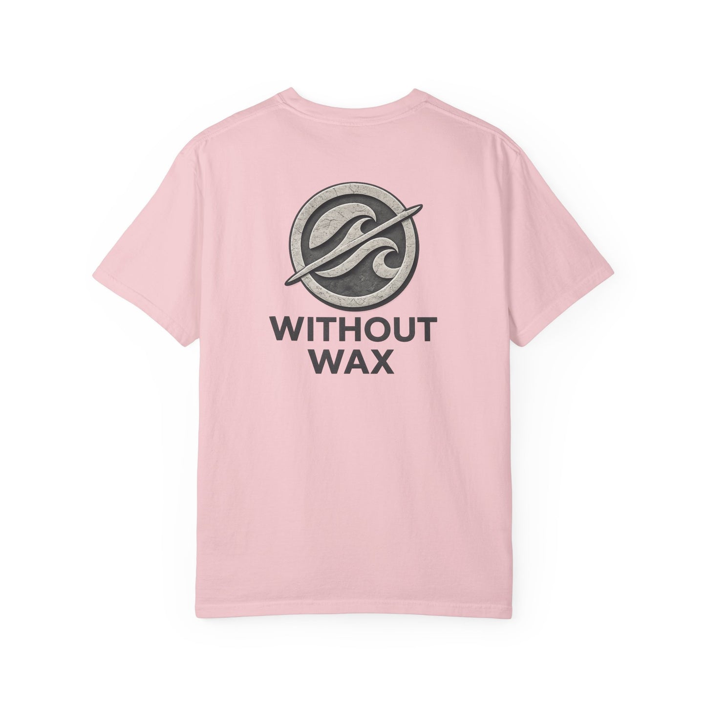 Without Wax Surf Logo T-Shirt – Coastal Wave Badge Graphic Tee | Vintage Streetwear Shirt