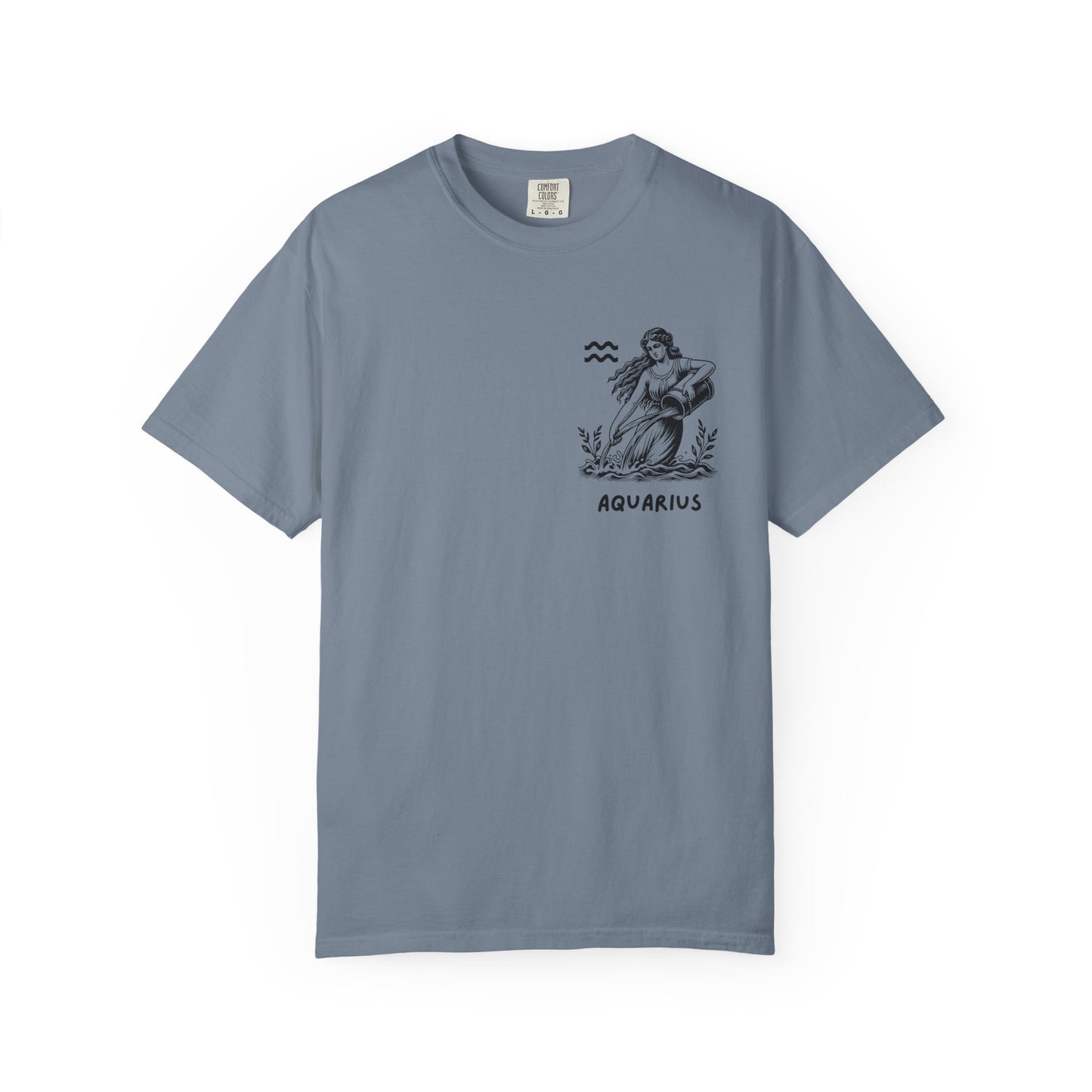 Aquarius Zodiac T-Shirt – Vintage Water Bearer Astrology Tee | Celestial Star Sign Shirt