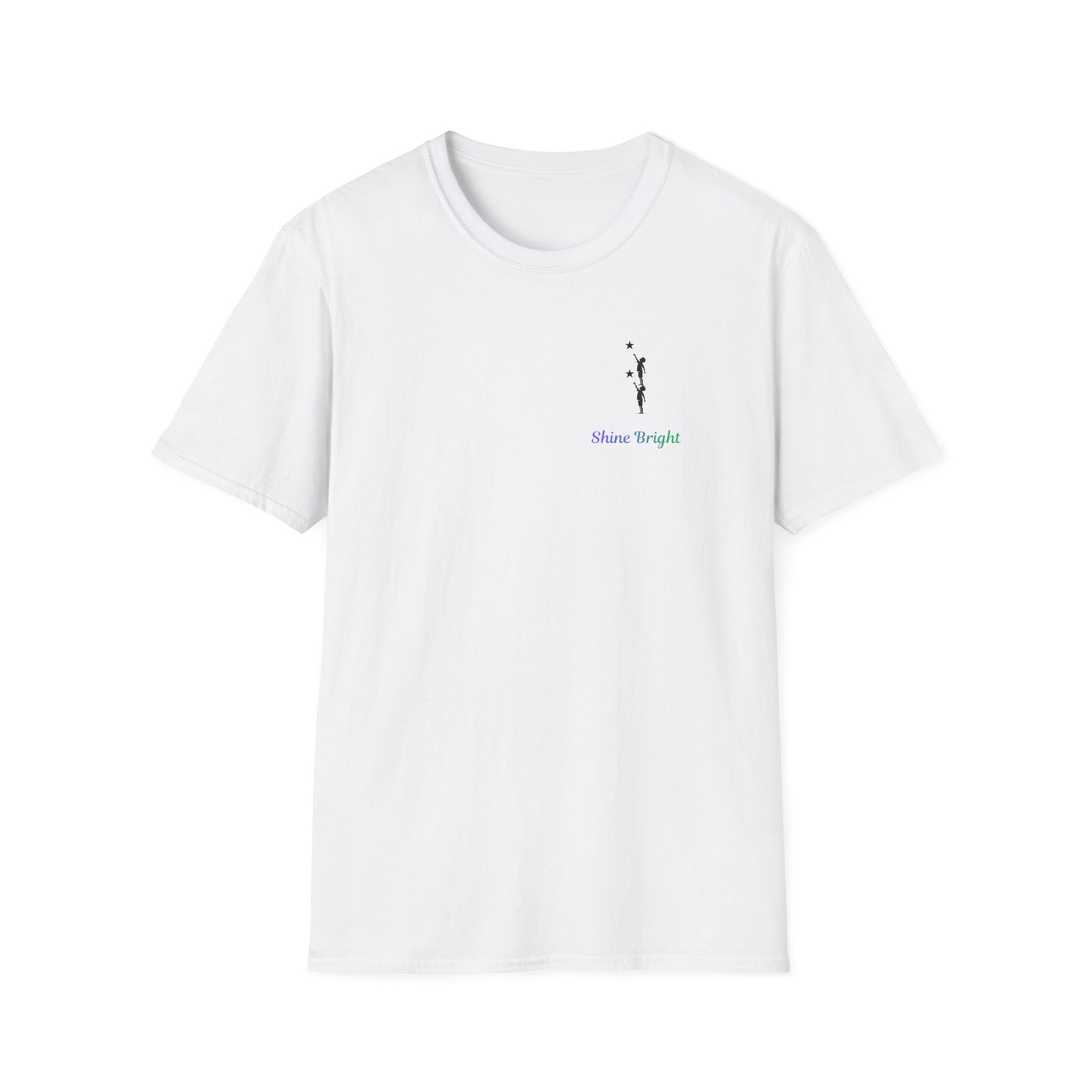 Shine Bright T-Shirt – Inspirational Star Graphic Tee | Minimal Positive Message Shirt