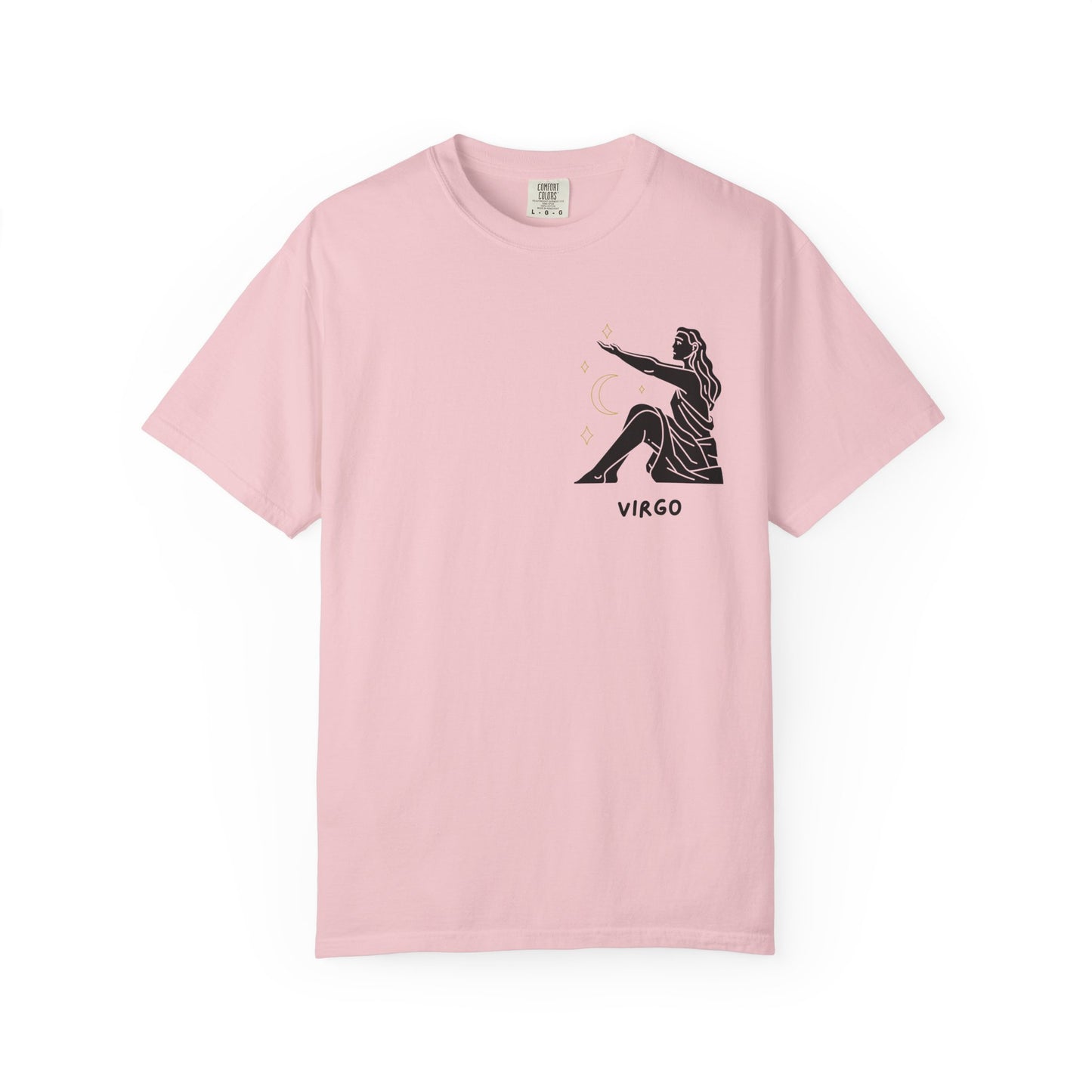 Virgo Zodiac T-Shirt – Minimalist Astrology Tee | Celestial Star Sign Graphic Shirt