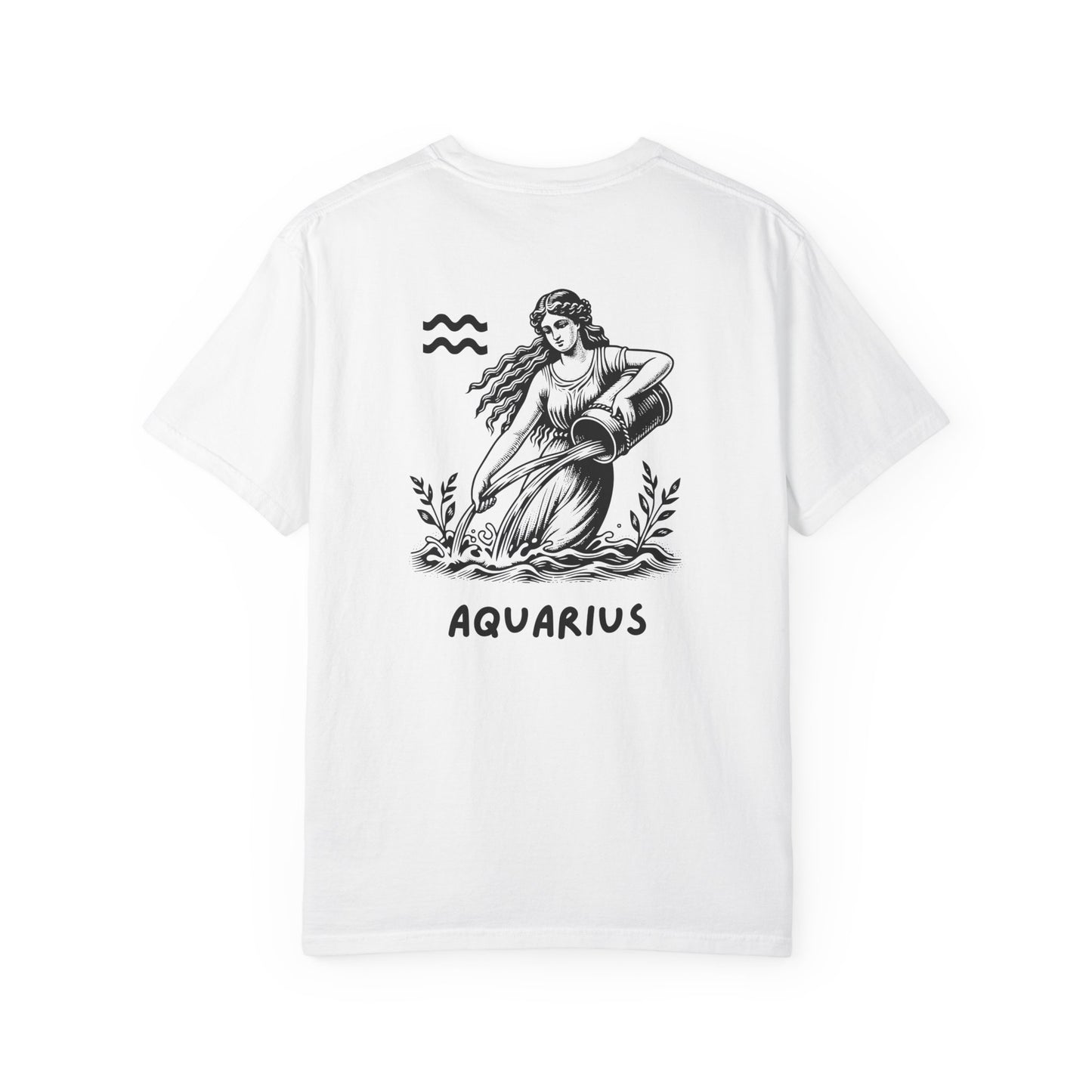 Aquarius Zodiac T-Shirt – Vintage Water Bearer Astrology Tee | Celestial Star Sign Shirt