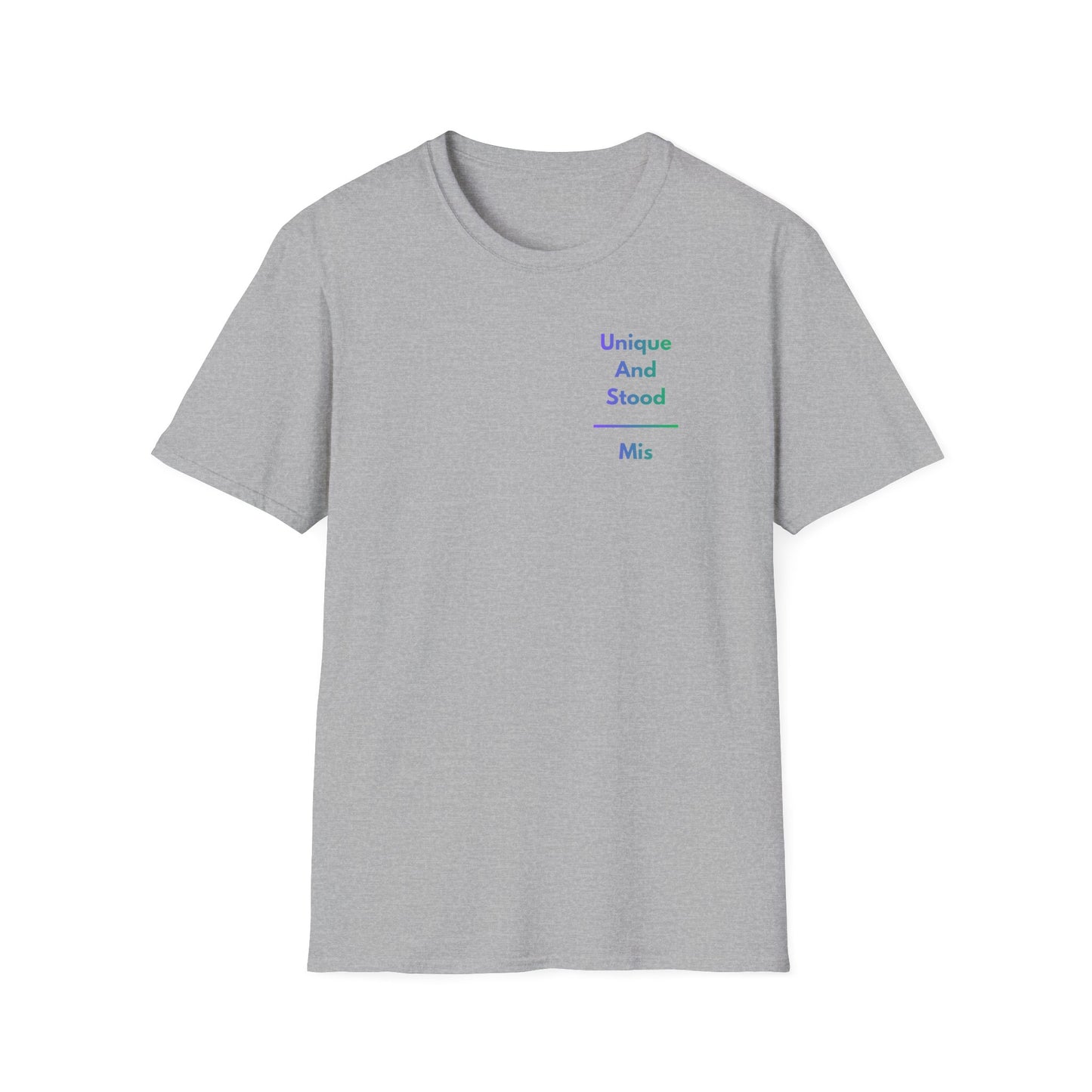 Unique And Misunderstood T-Shirt – Minimal Inspirational Graphic Tee | Thoughtful Statement Shirt