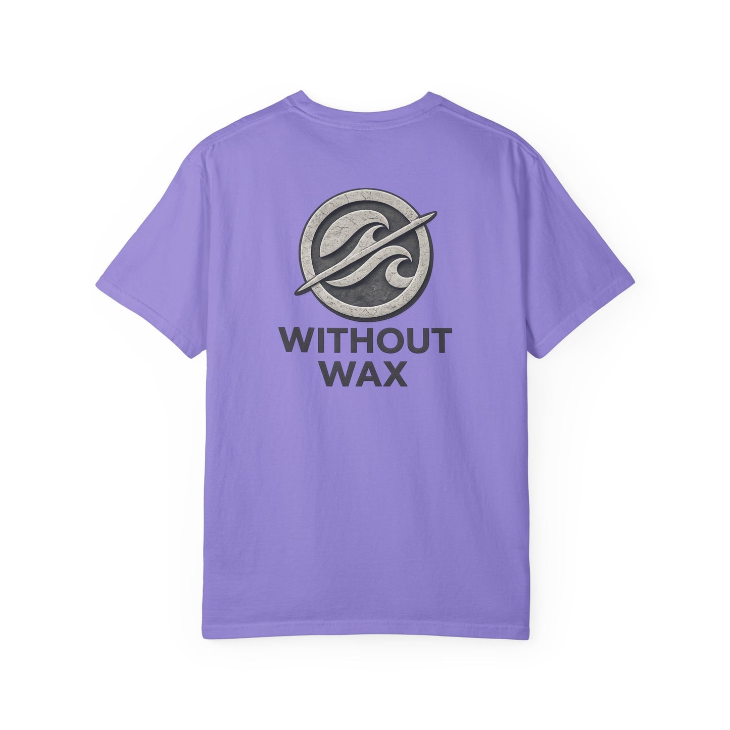 Without Wax Surf Logo T-Shirt – Coastal Wave Badge Graphic Tee | Vintage Streetwear Shirt