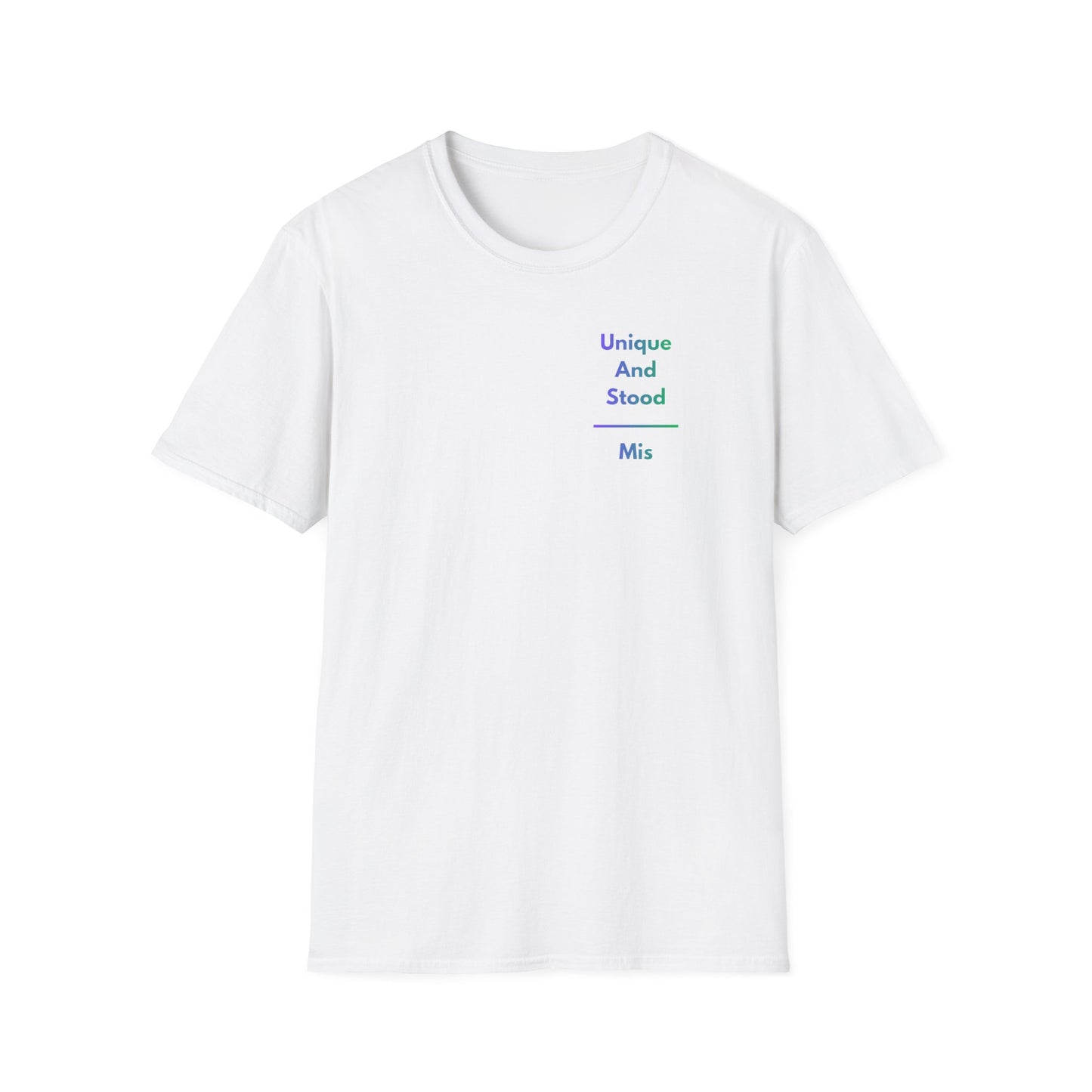 Unique And Misunderstood T-Shirt – Minimal Inspirational Graphic Tee | Thoughtful Statement Shirt