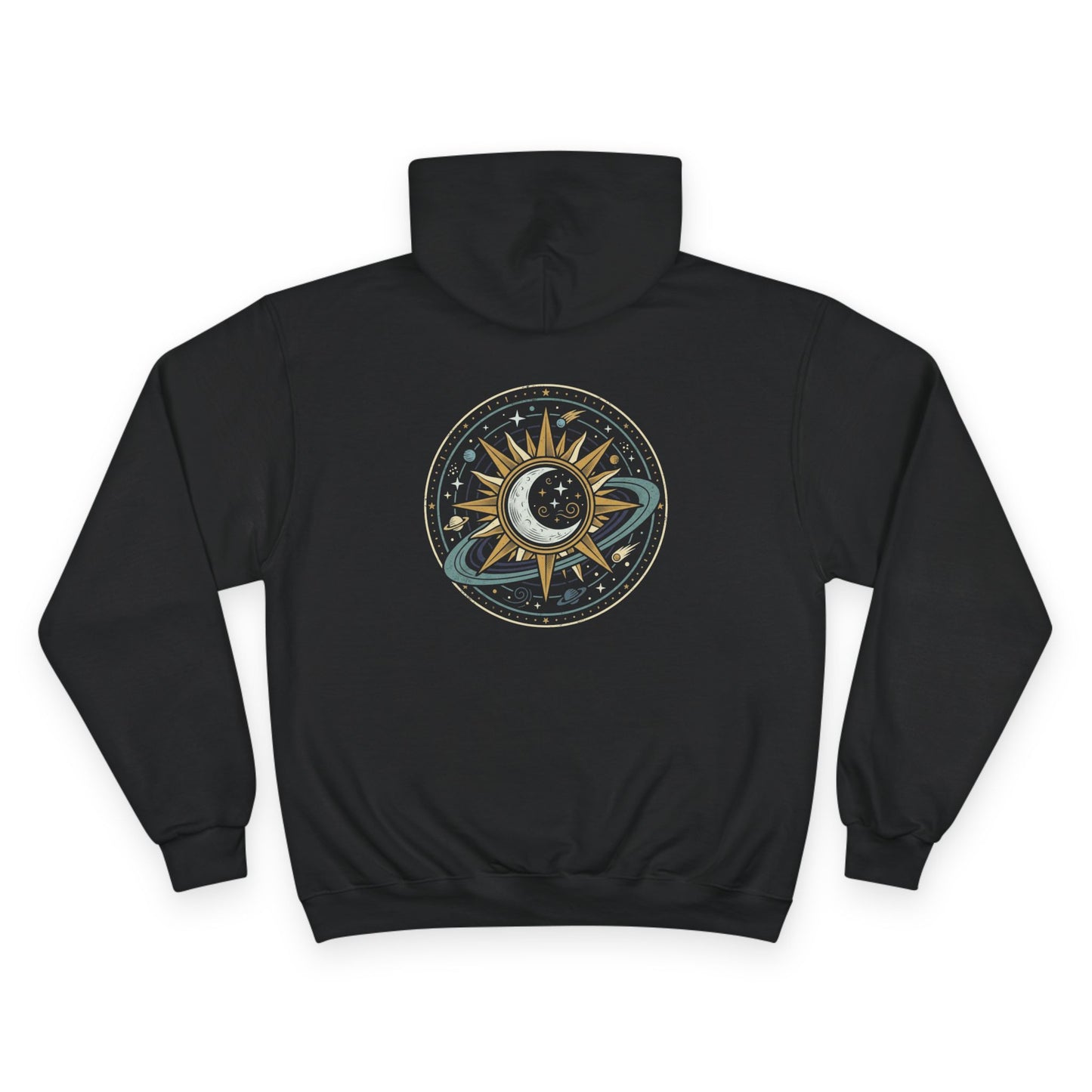Sun & Moon Hoodie – Celestial Balance Graphic Hoodie | Spiritual Cosmic Aesthetic, Minimal Astrology Hoodie, Unisex Hoodie