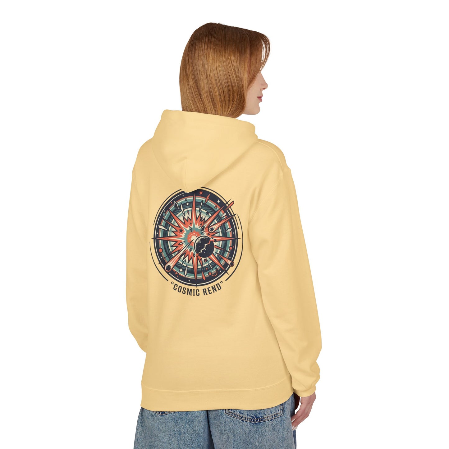 Cosmic Compass Hoodie – Retro Space Navigation Graphic Hoodie | Celestial Streetwear, Vintage Space Aesthetic, Unisex Hoodie
