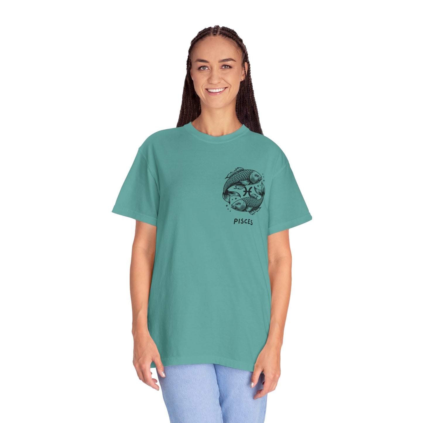 Pisces Zodiac T-Shirt – Pisces Fish Astrology Graphic Tee | Celestial Star Sign Shirt